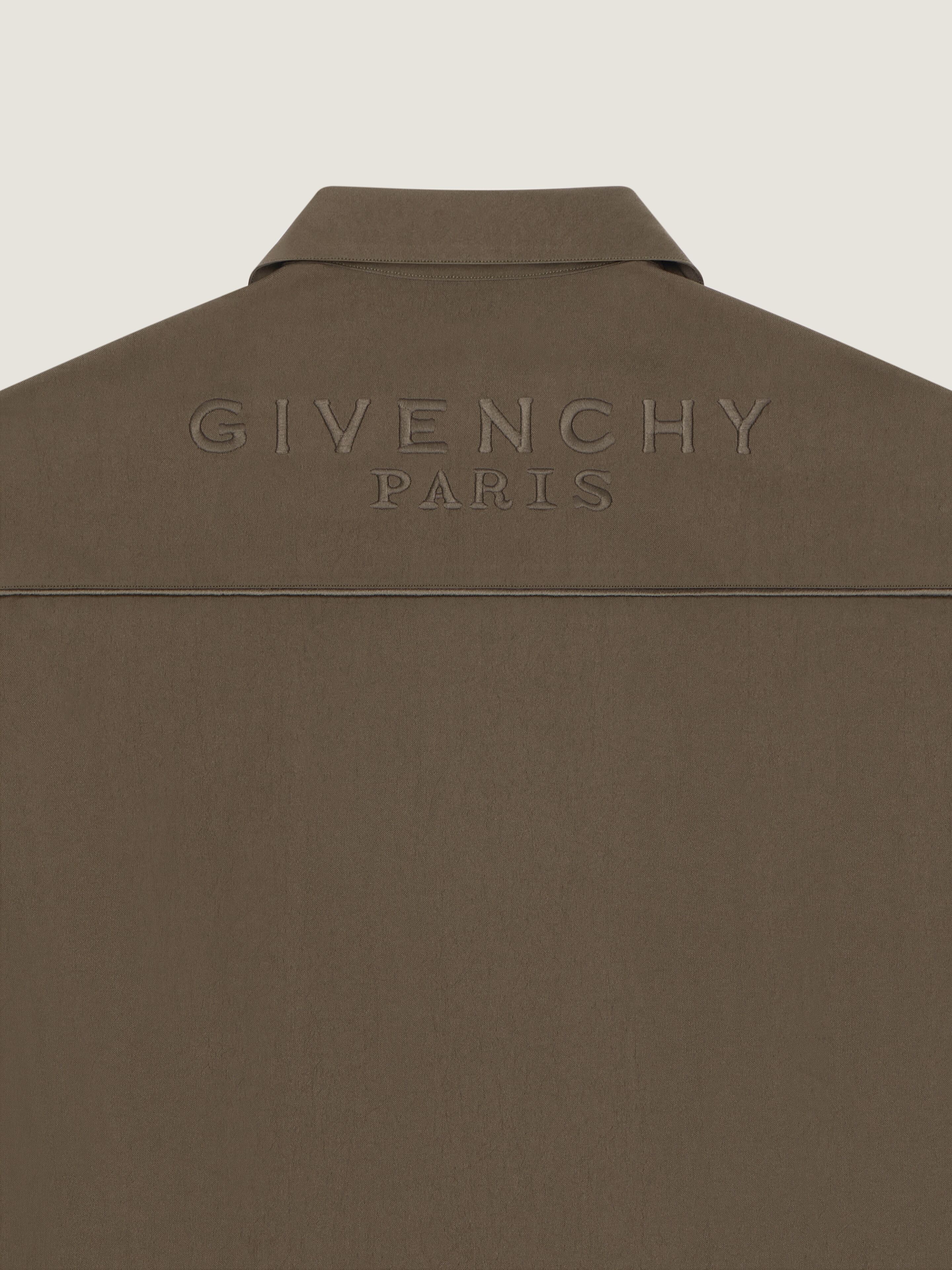 Couture Seam zipped shirt in - ebony brown - BM61AD16RK-202 | Givenchy