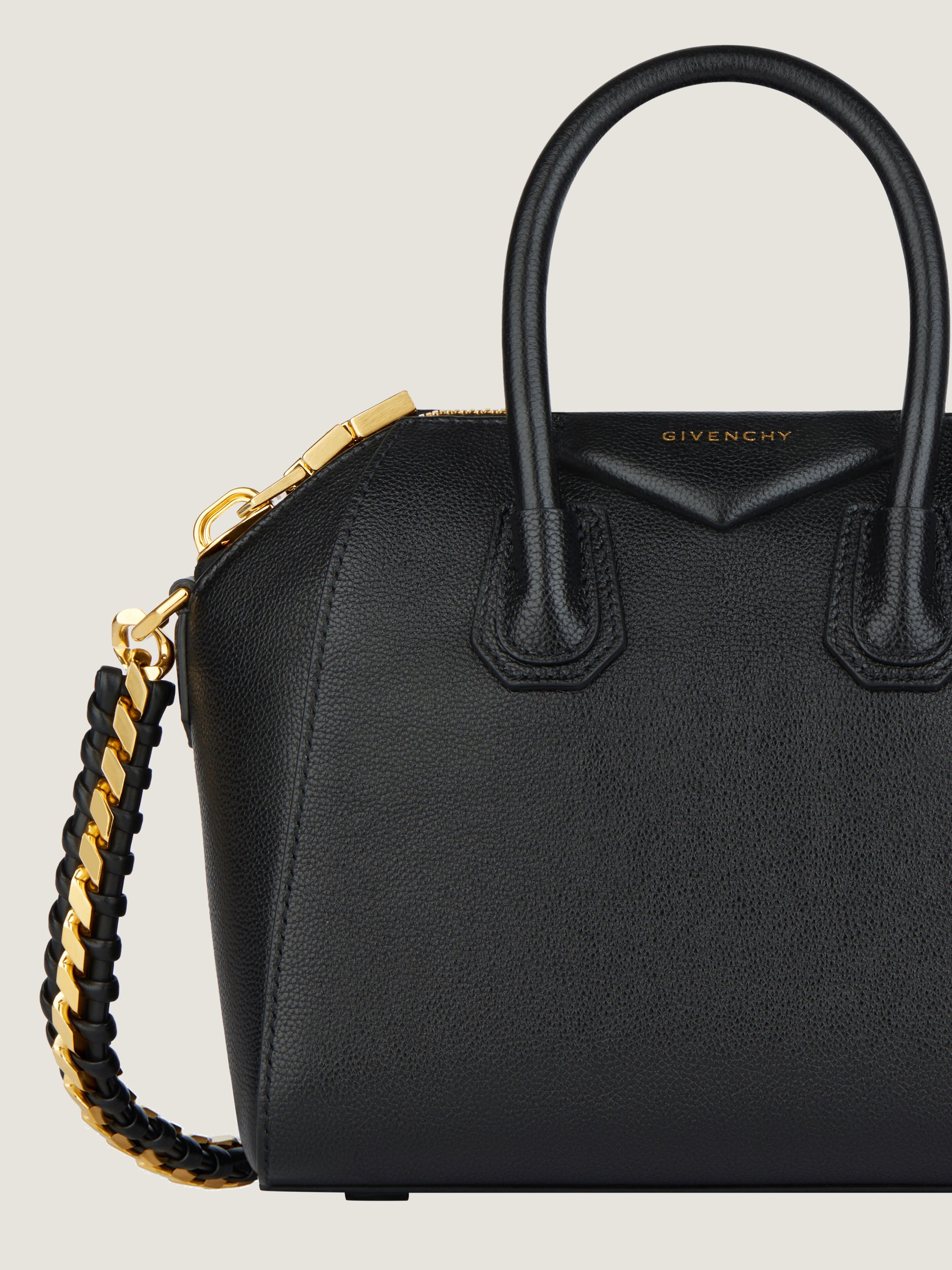 Mini Antigona bag in grained leather in - black | Givenchy US