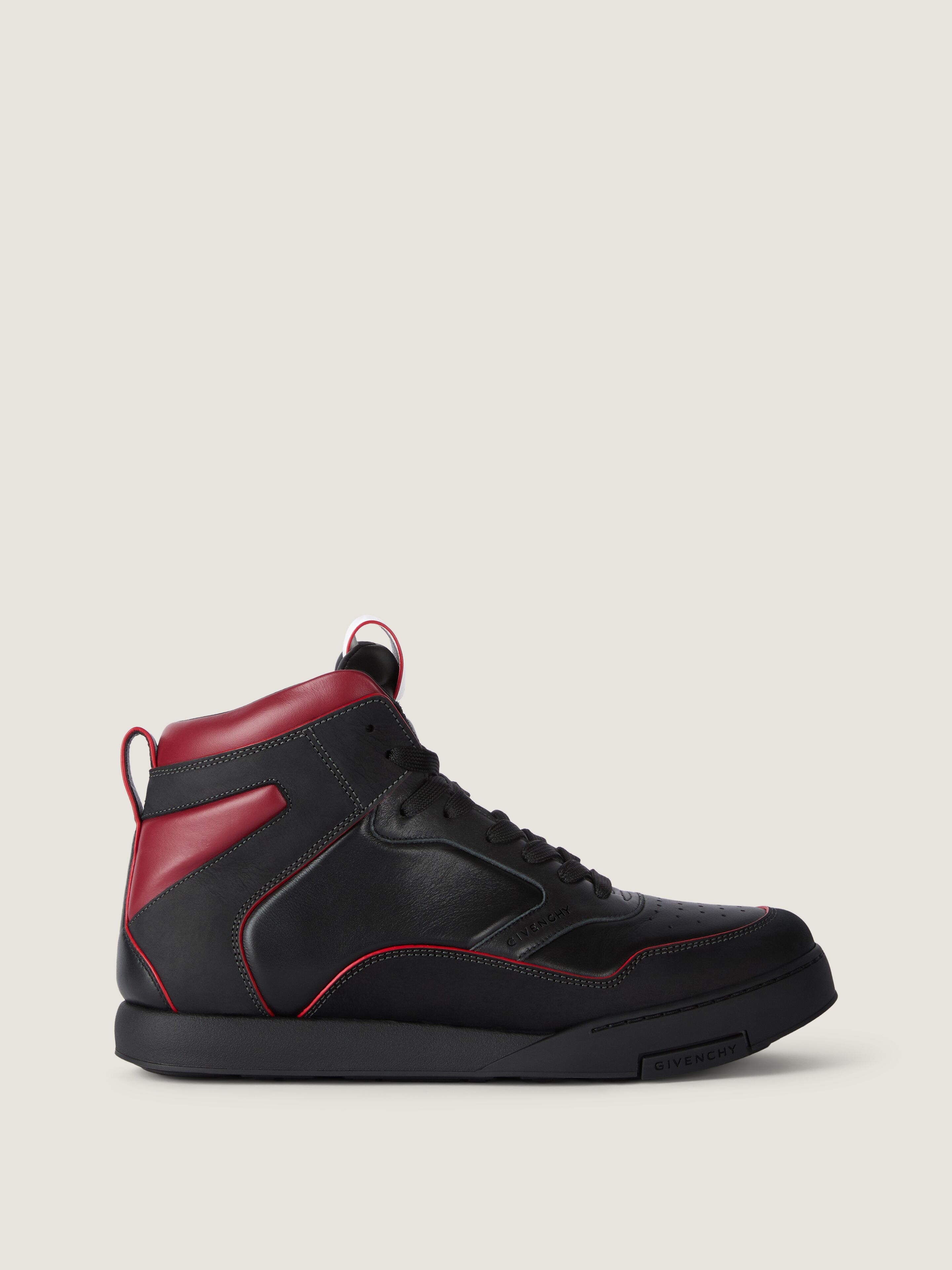 Givenchy Yard High-top Sneakers In Leather In Black