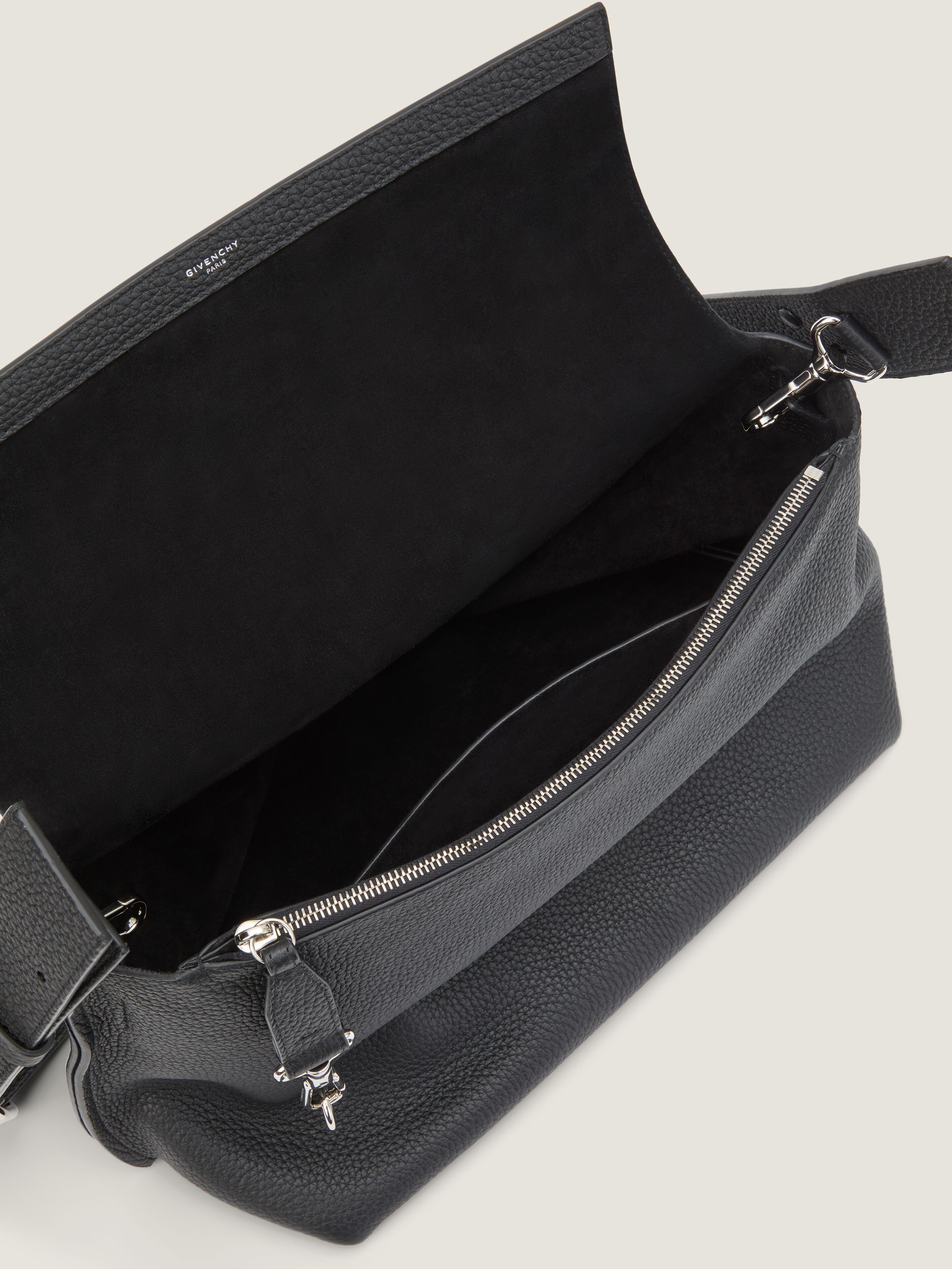 Fold bag in grained leather in - black - BK50FKB2GY-001 | Givenchy US