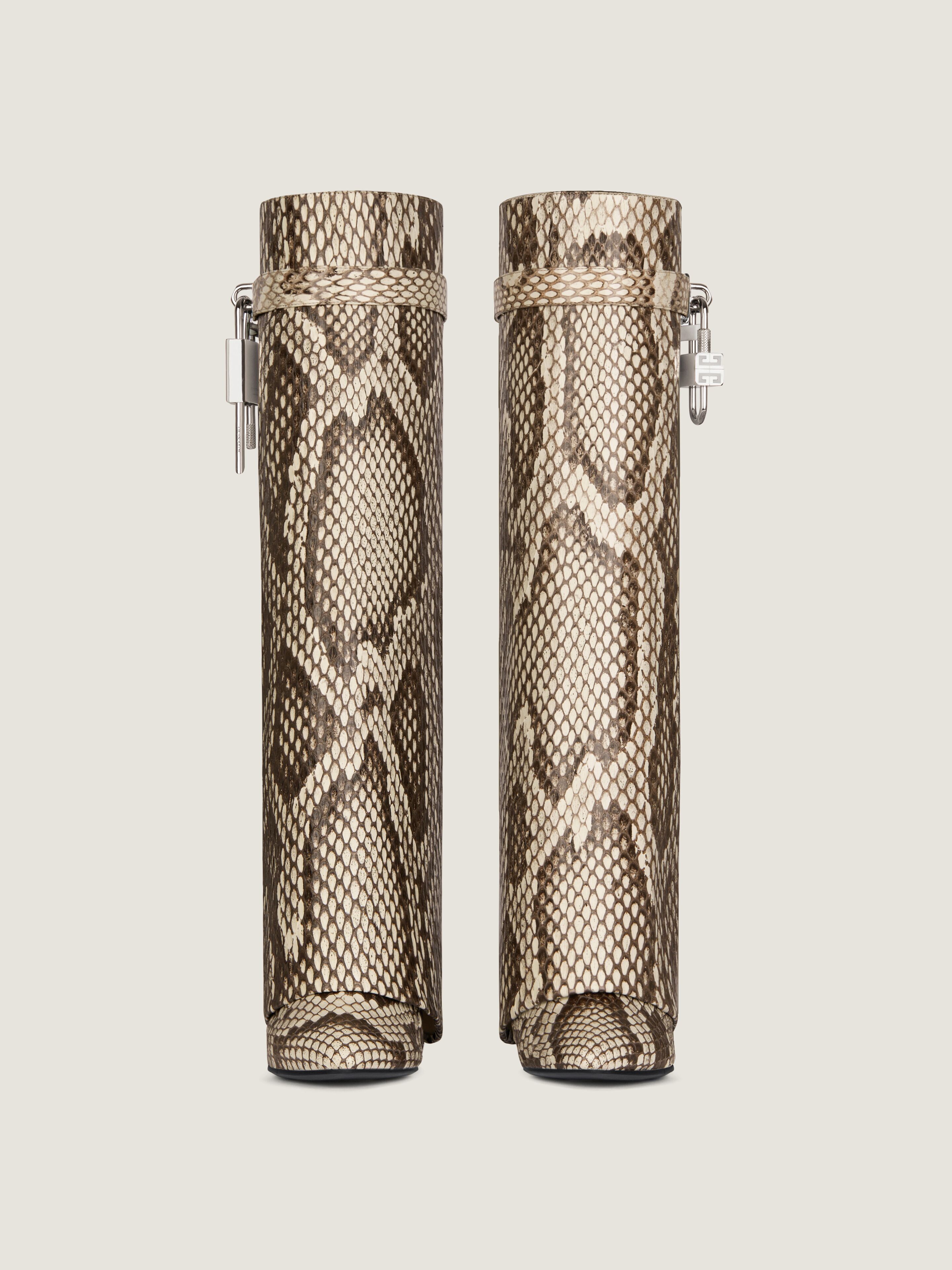 Shark Lock boots in python | Givenchy CA | Givenchy