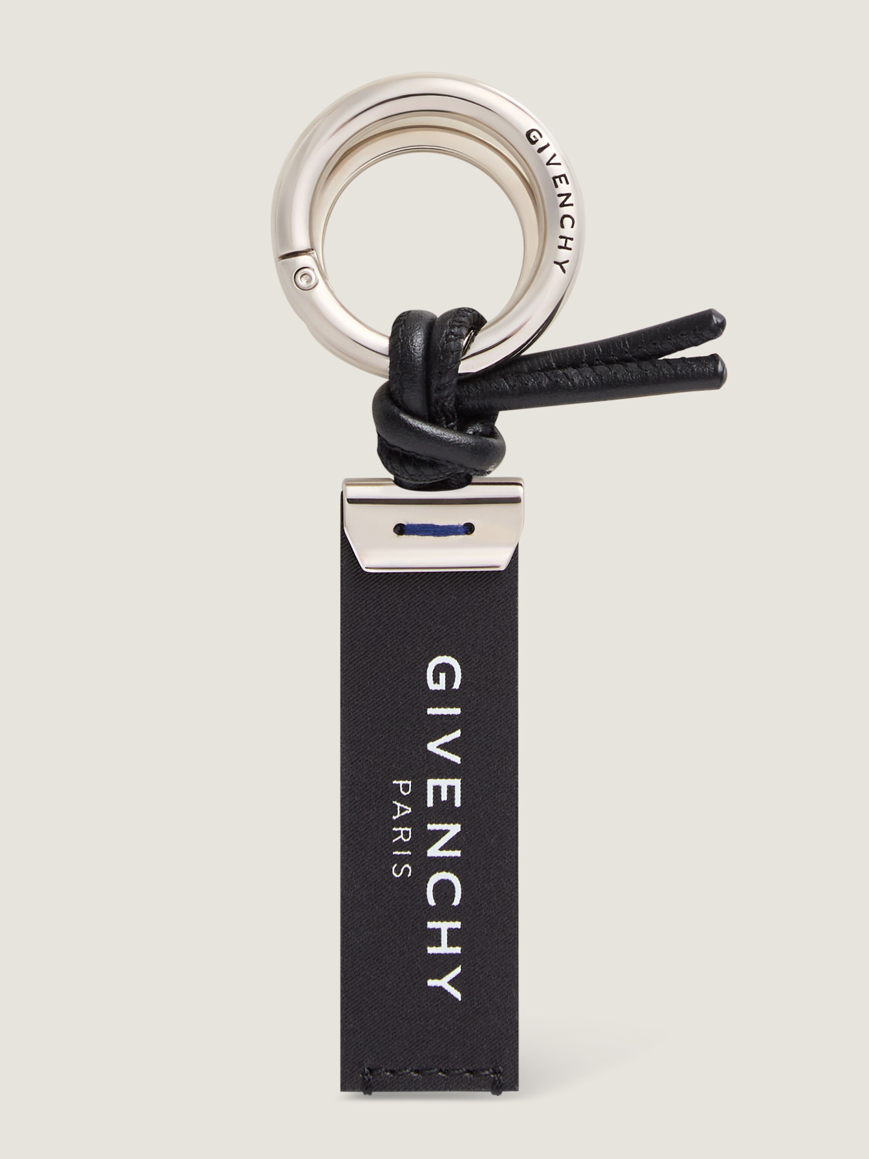 ラベル レザー ジャカードエフェクト キーリング | Givenchy JP | Givenchy