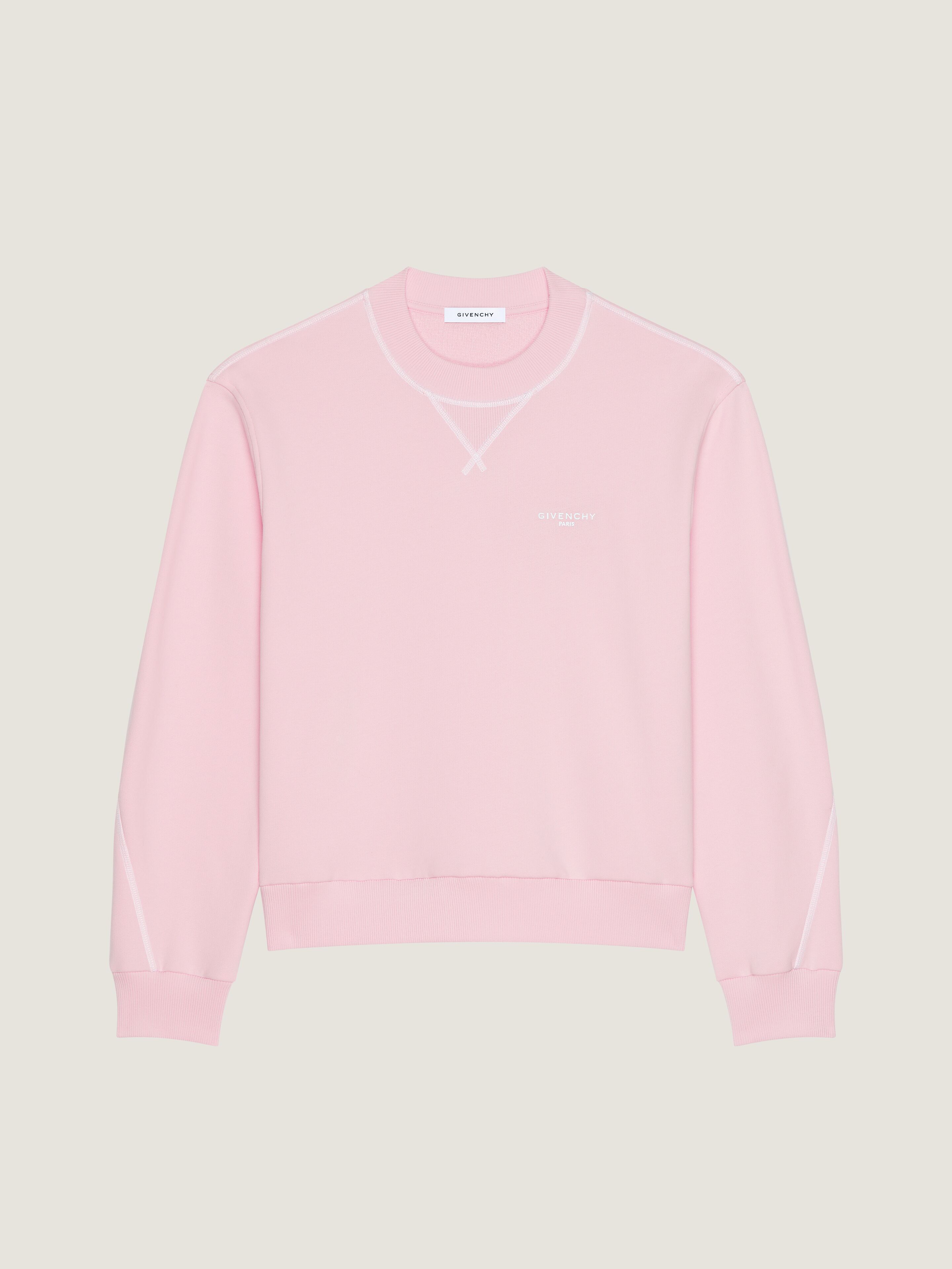 Couture Seam sweatshirt in fleece in - light pink - BMJ0PQ3YTA-681