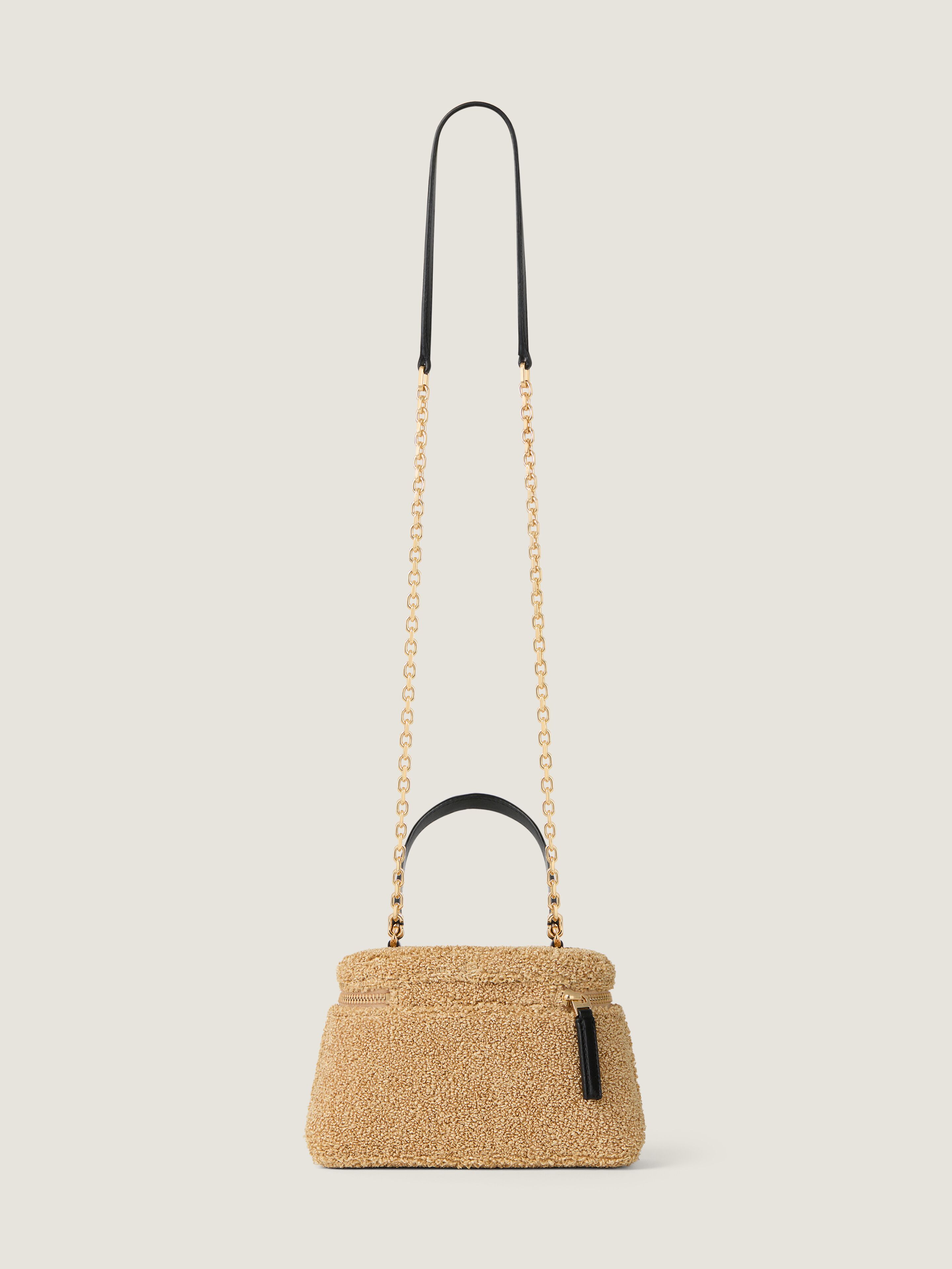 SMOOTHSKIN PUREFITWH-VANITYBAG-SAVANNAH… Antigona vanity bag in sponge raffia with chain in - natural