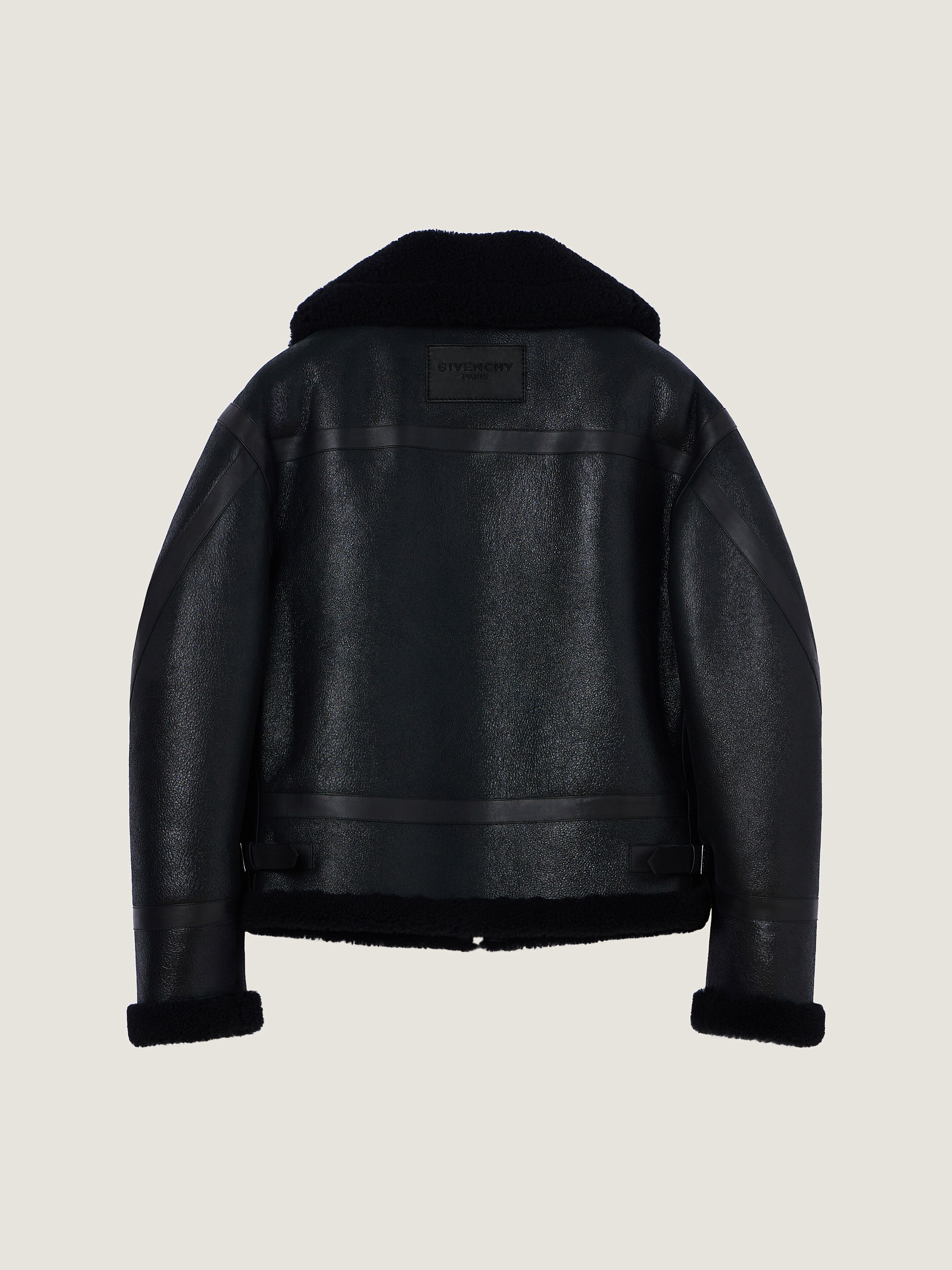 Couture Seam aviator blouson in leather and shearling | Givenchy
