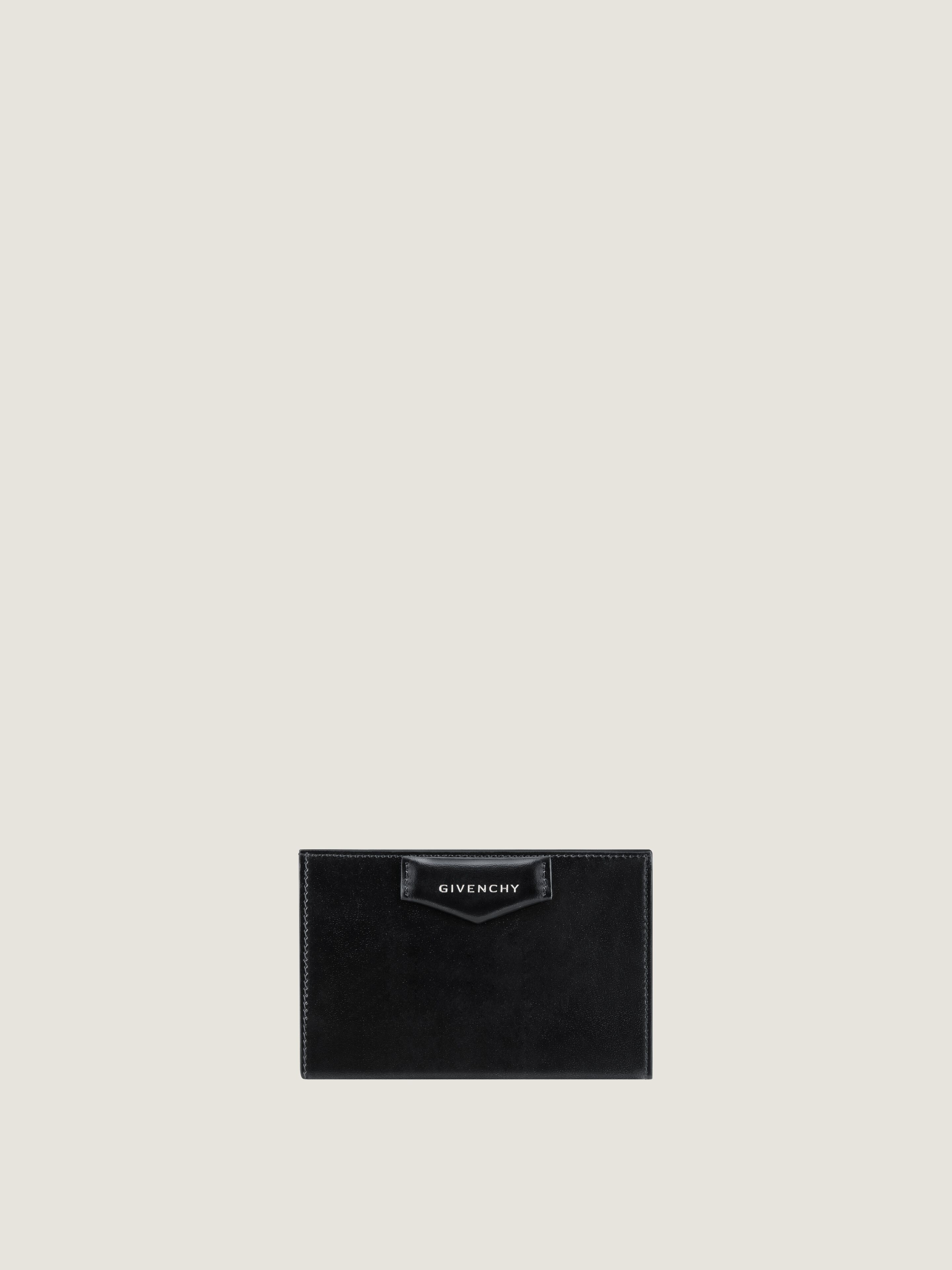 【GIVENCHY】 Antigona leather bifold wallet Antigona wallet in Box leather in - black | Givenchy US