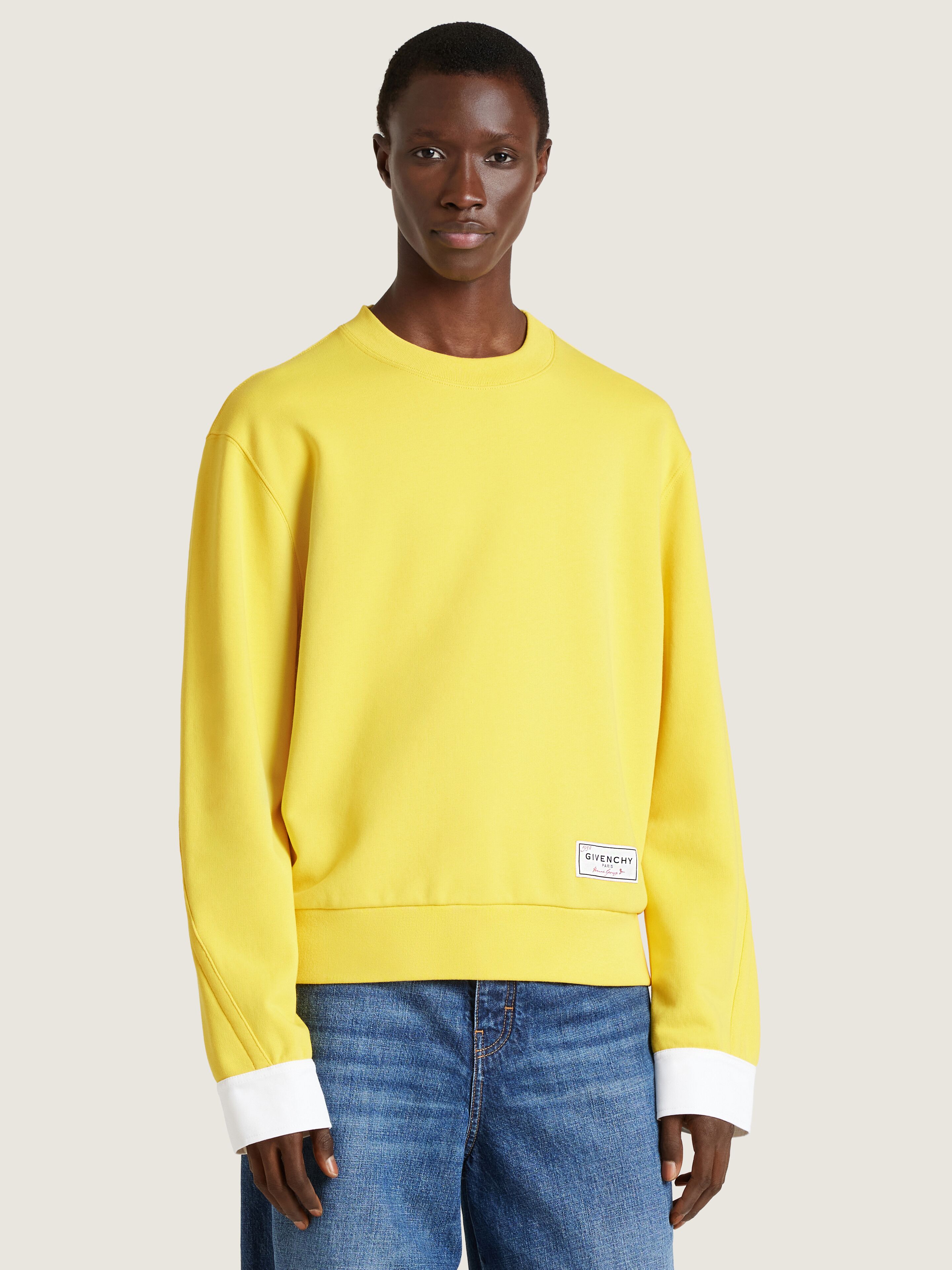 Couture Seam sweatshirt in fleece with shirt cuffs | Givenchy US
