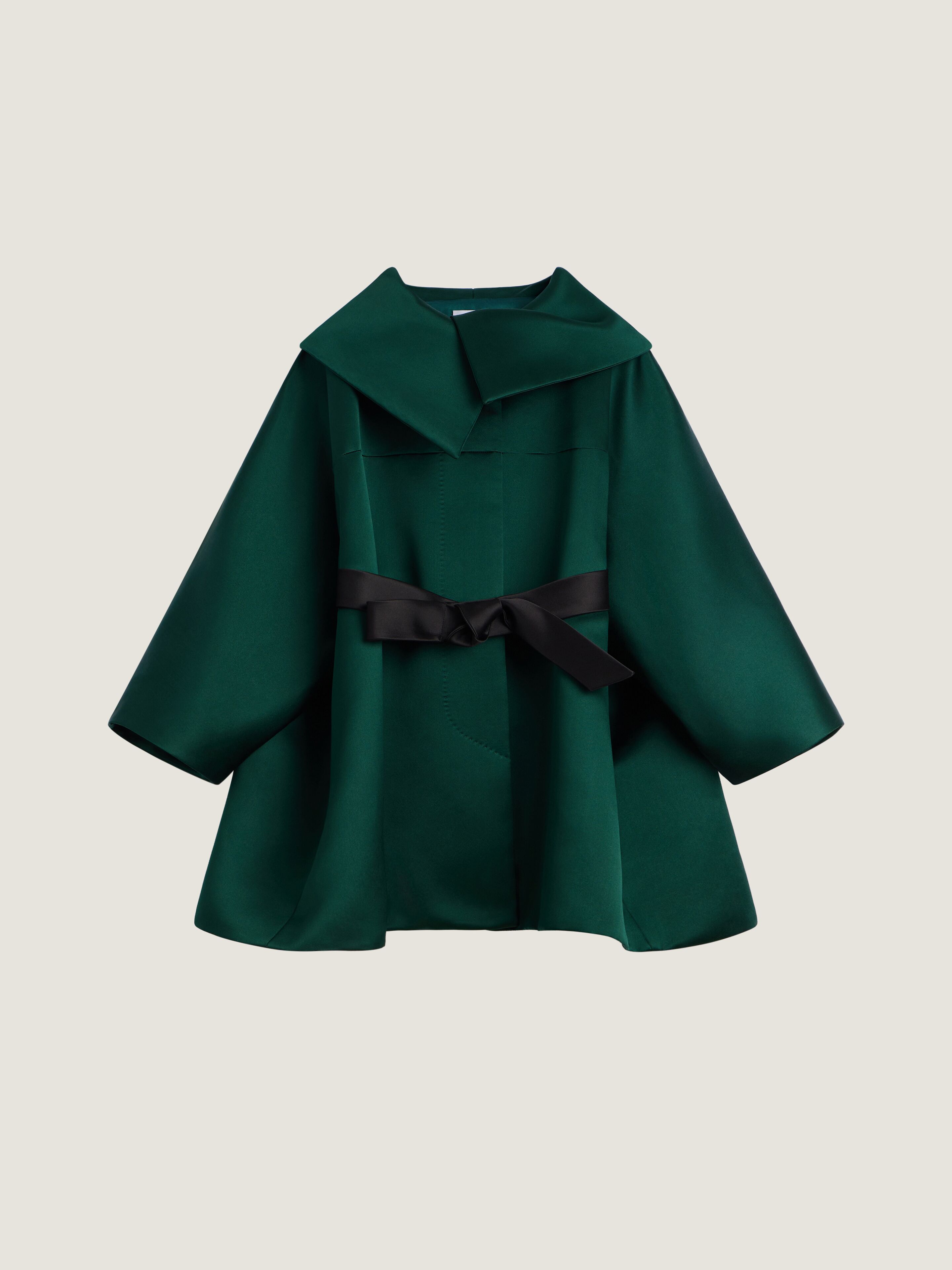 GIVENCHY オリーブグリーン モッズコート Short coat in satin in - green forest - BWC0GY1YG0-311 | Givenchy US