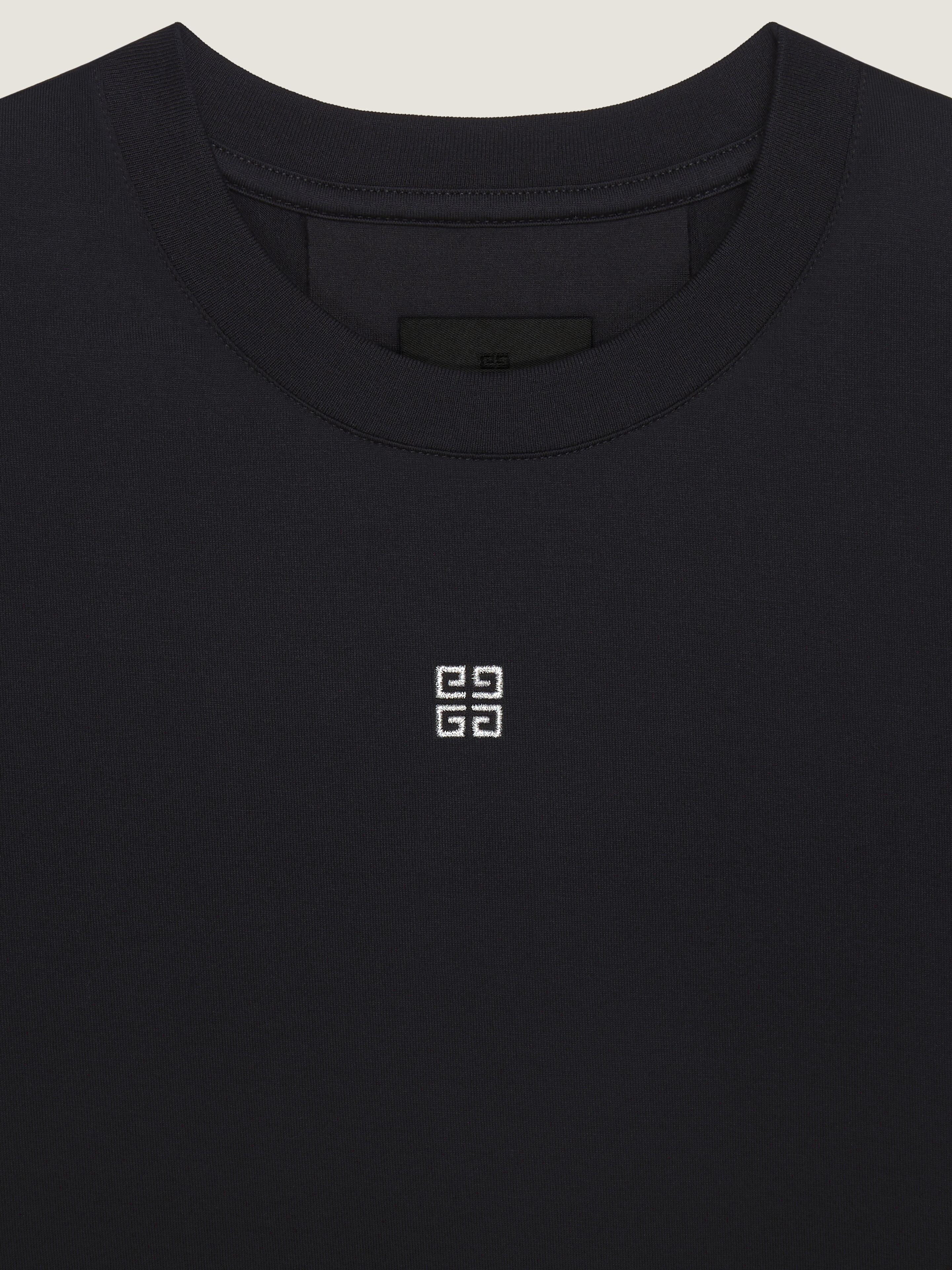 コットン クロップドTシャツ - ブラック/シルバー | GIVENCHY JP
