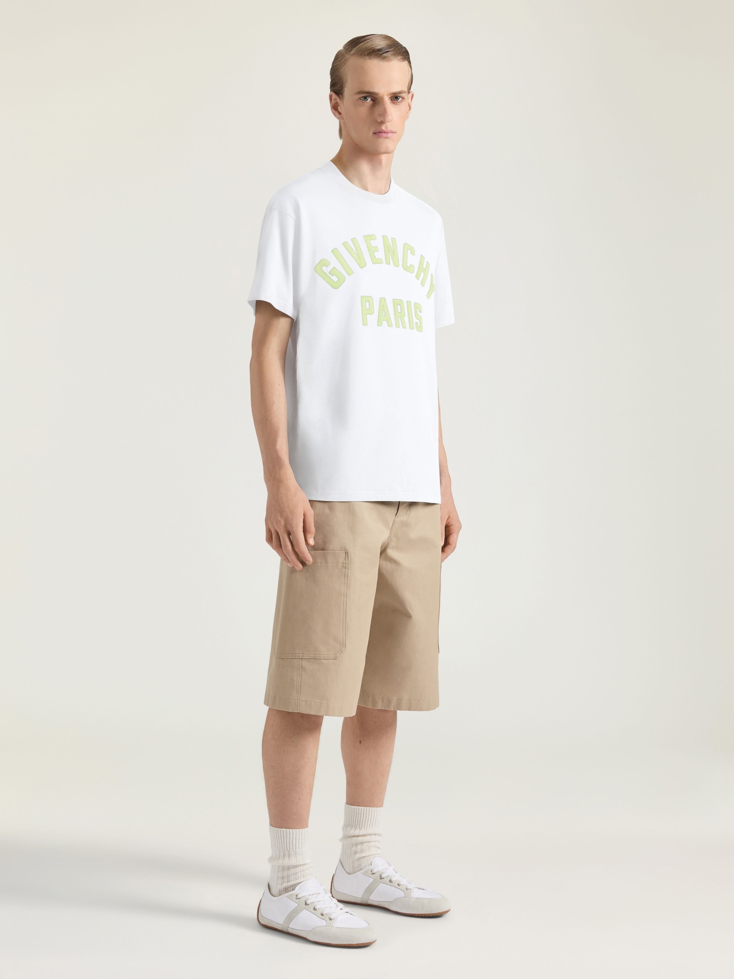 T-shirt in cotton with Givenchy Paris embroidery