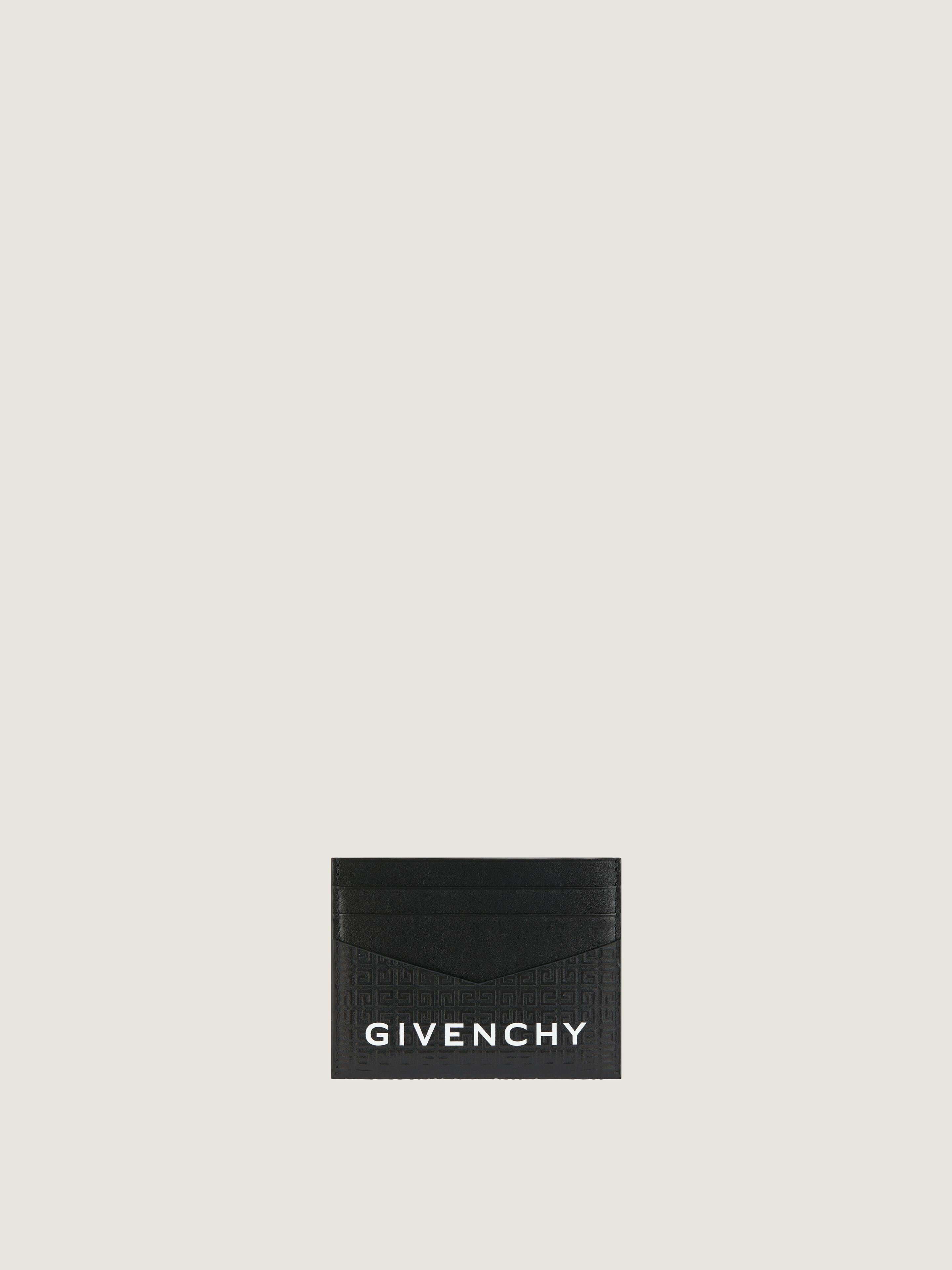 ★GIVENCHY★25SS★ ロゴジッパー カードホルダー BK60DNK1VM001 クラシック 4G ネックストラップ カードホルダー - ブラック