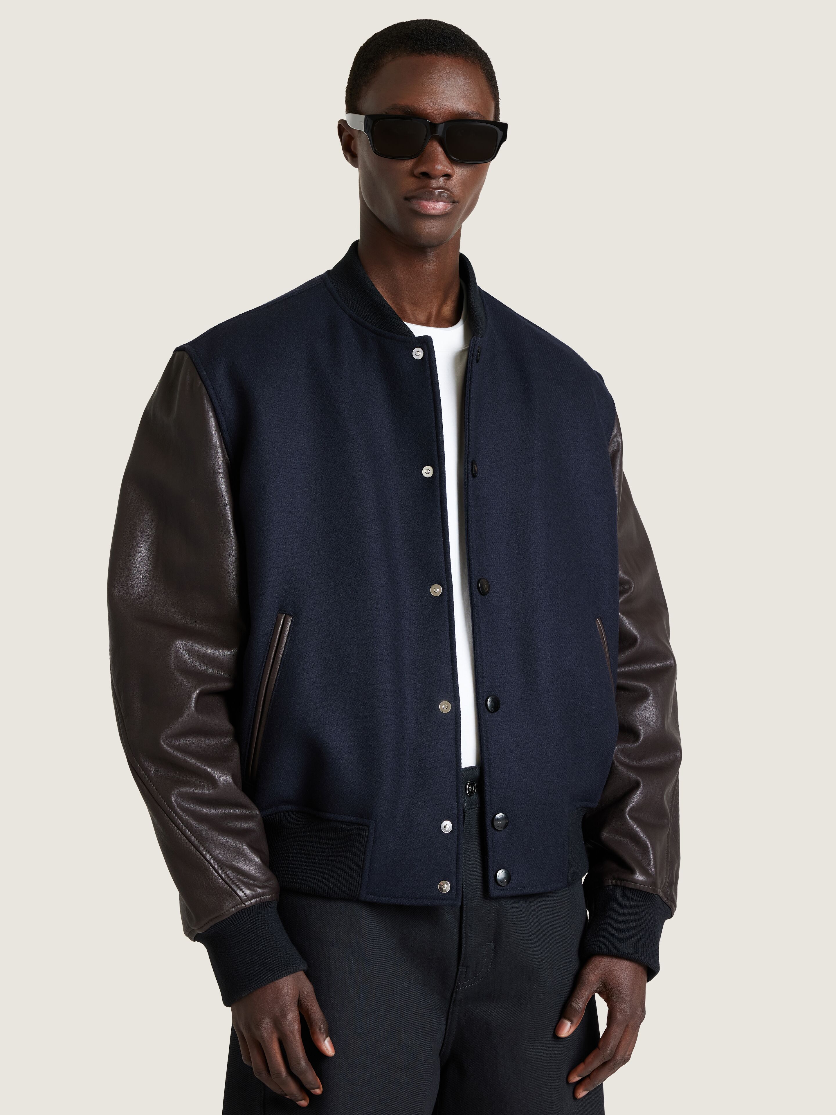 Couture Seam mix material blouson with Givenchy Paris | Givenchy
