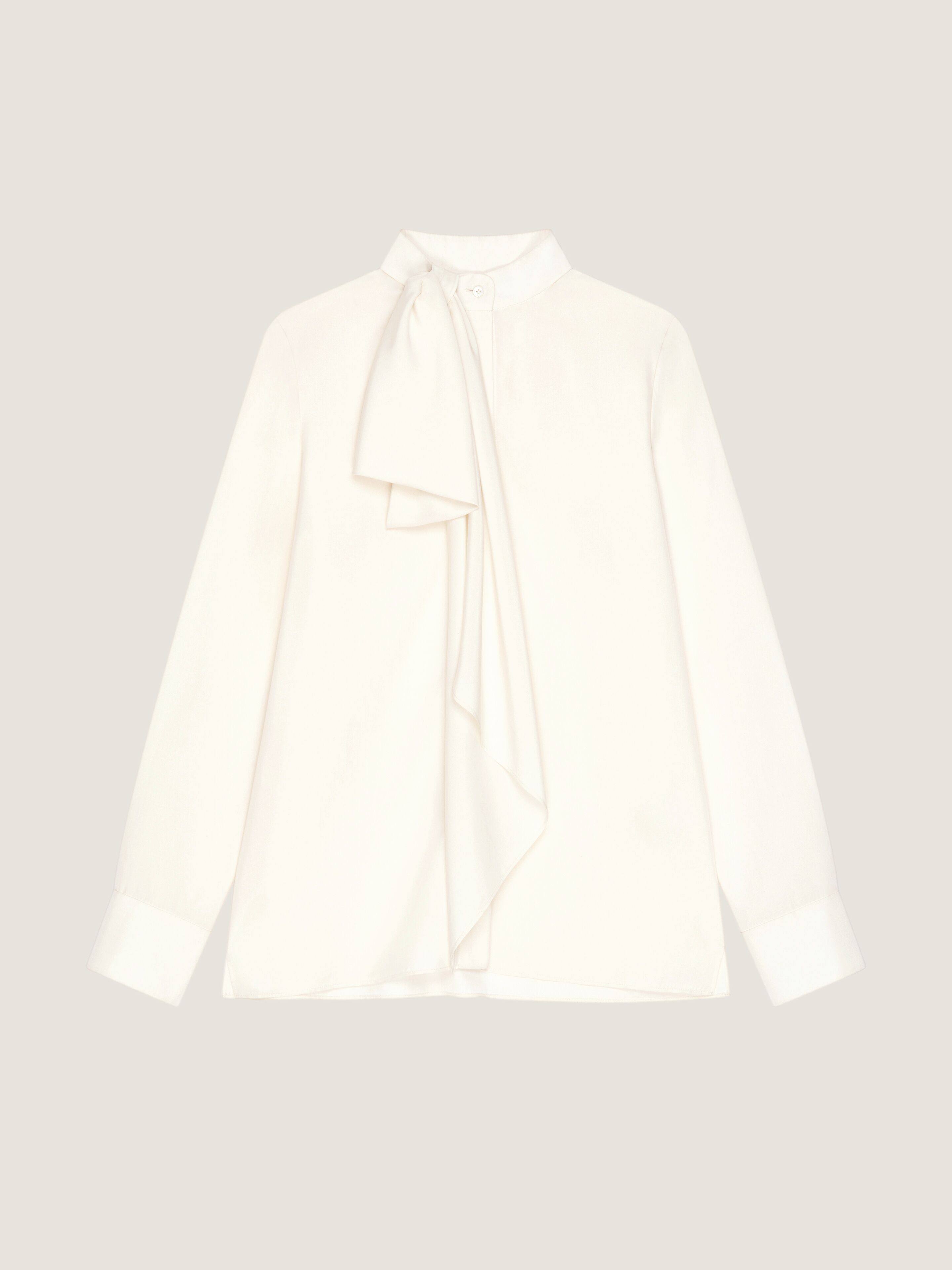 Givenchy Blouse En Soie Avec Naud In White
