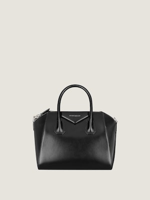 Small Antigona bag in Box leather