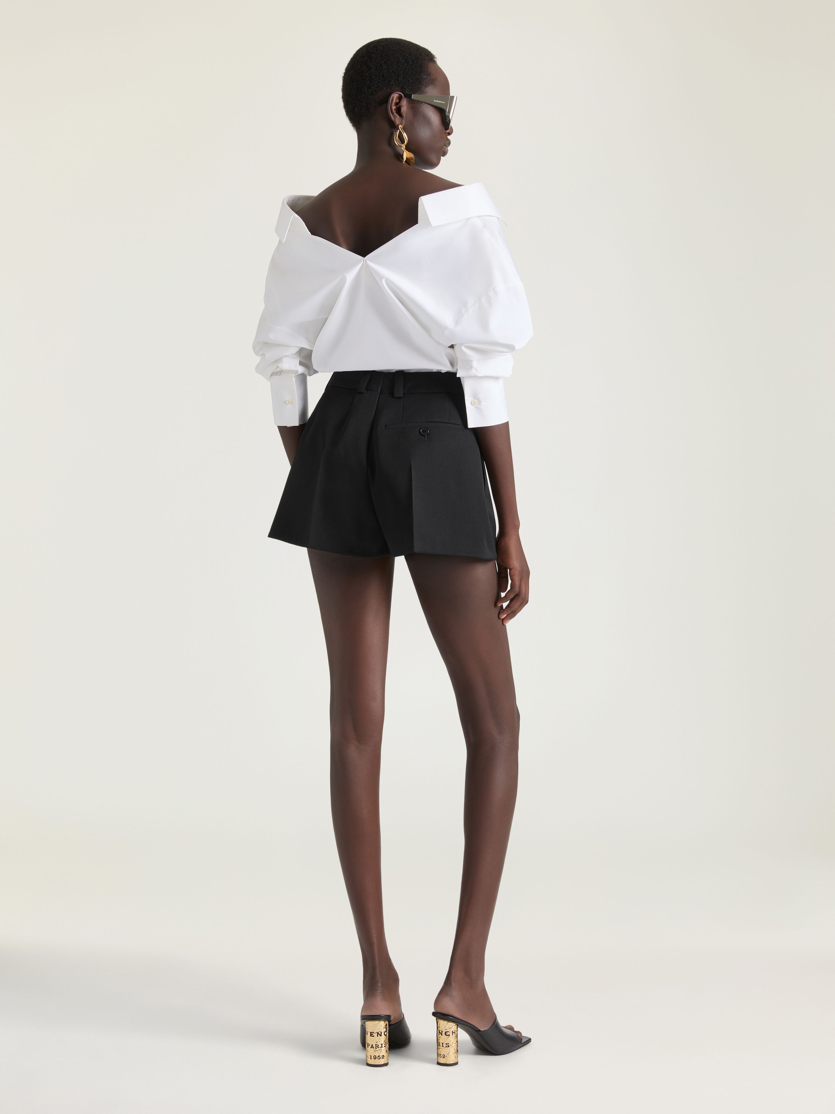 トップス GIVENCHY Slashed shirt in poplin in - white - BW61JH1634-100 | Givenchy US