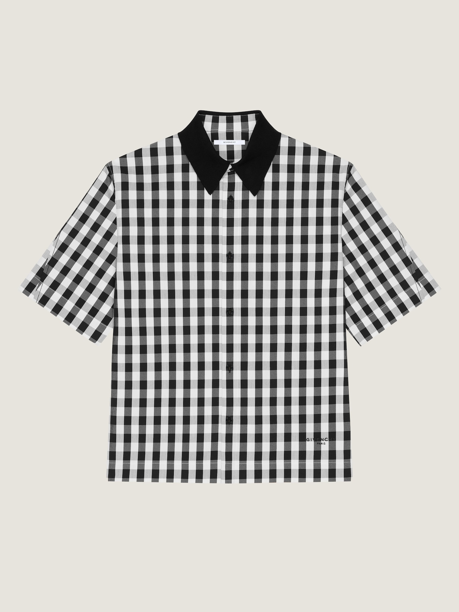 Couture Seam gingham shirt in cotton