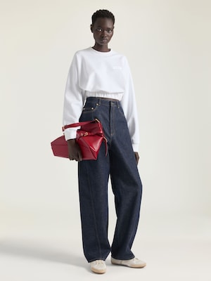 Sac Voyou medium en cuir brillant