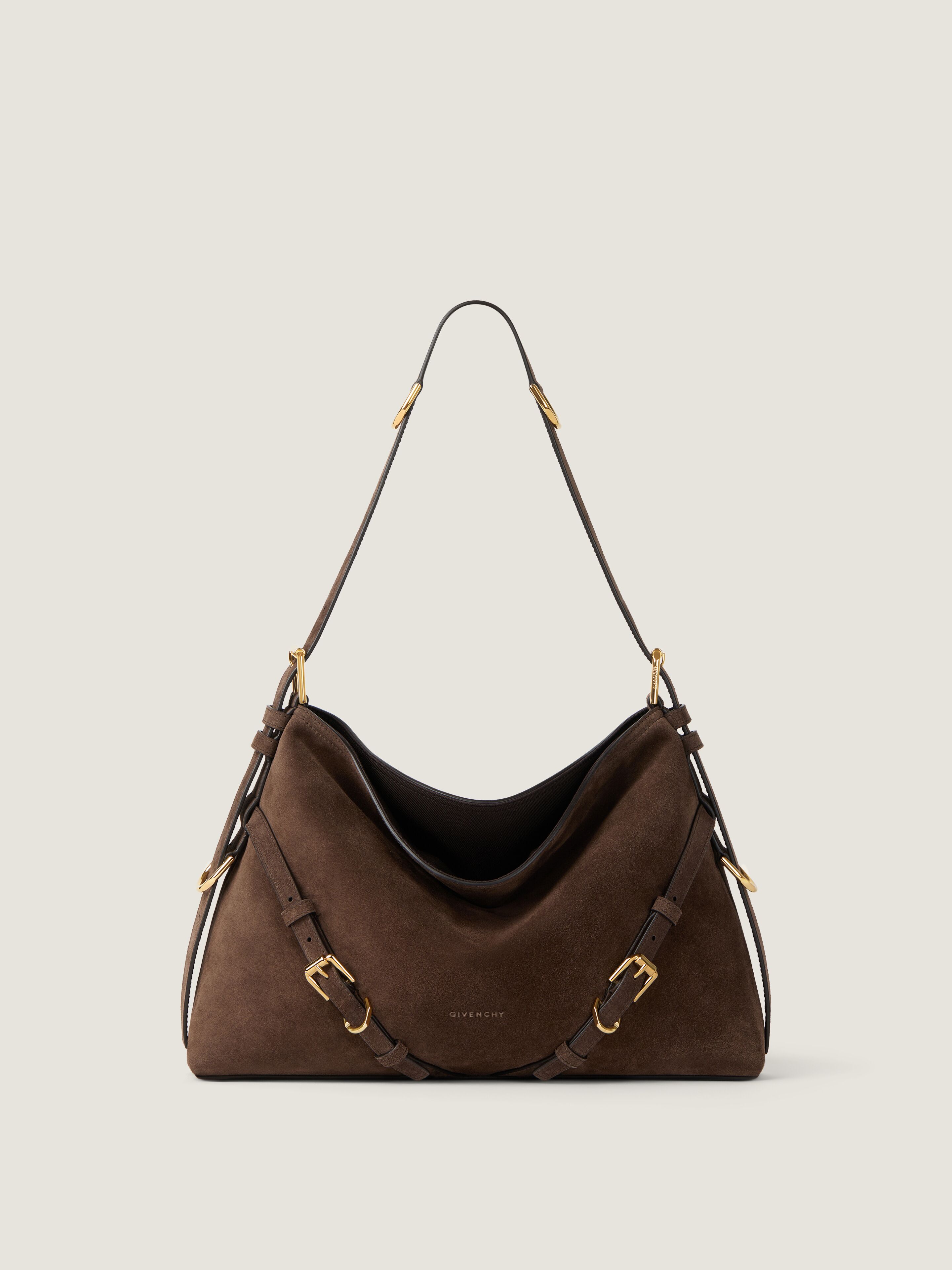 Givenchy Medium Voyou Bag In Suede In Multi