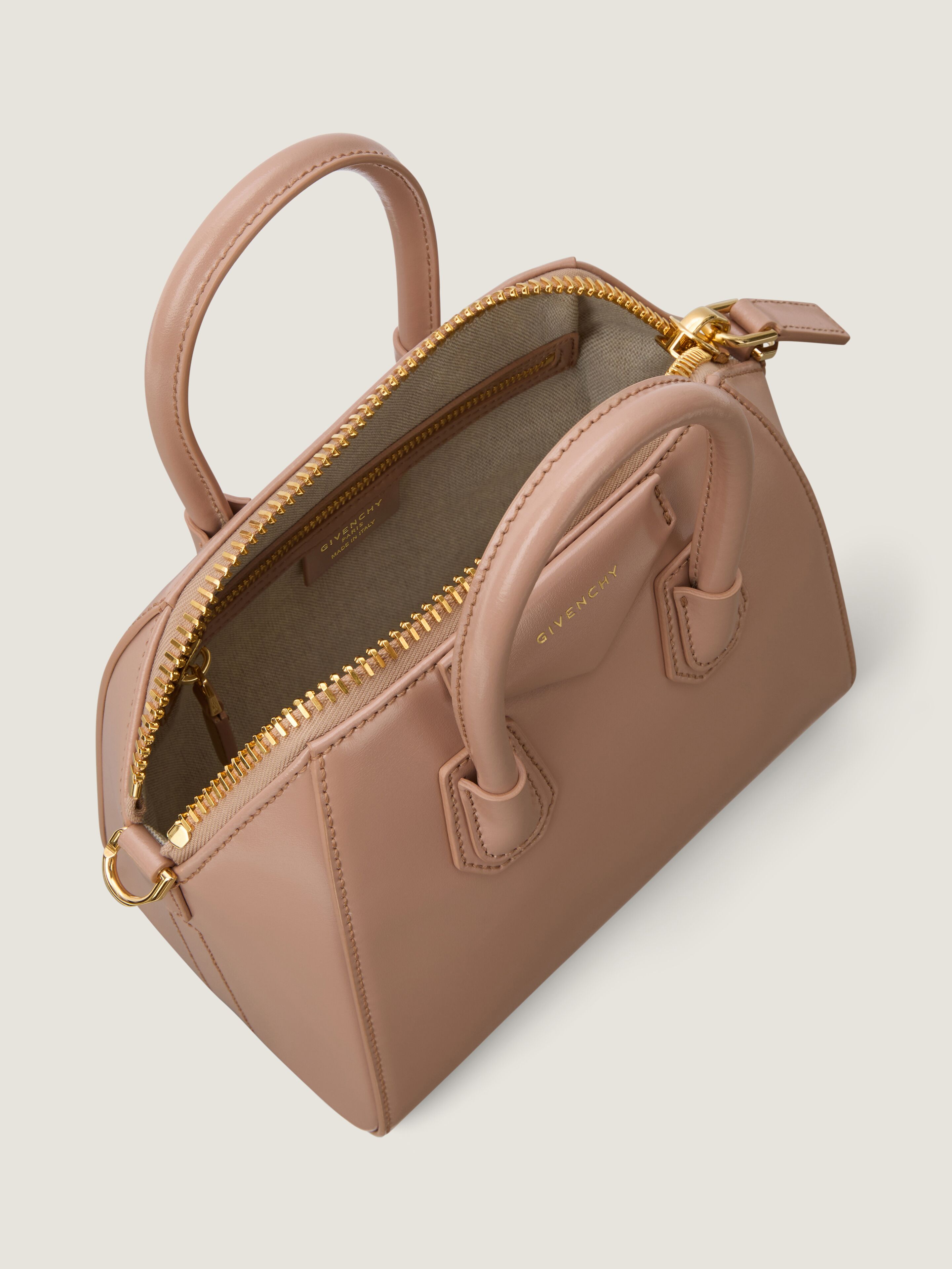 Mini Antigona bag in Box leather - blush pink in - blush pink