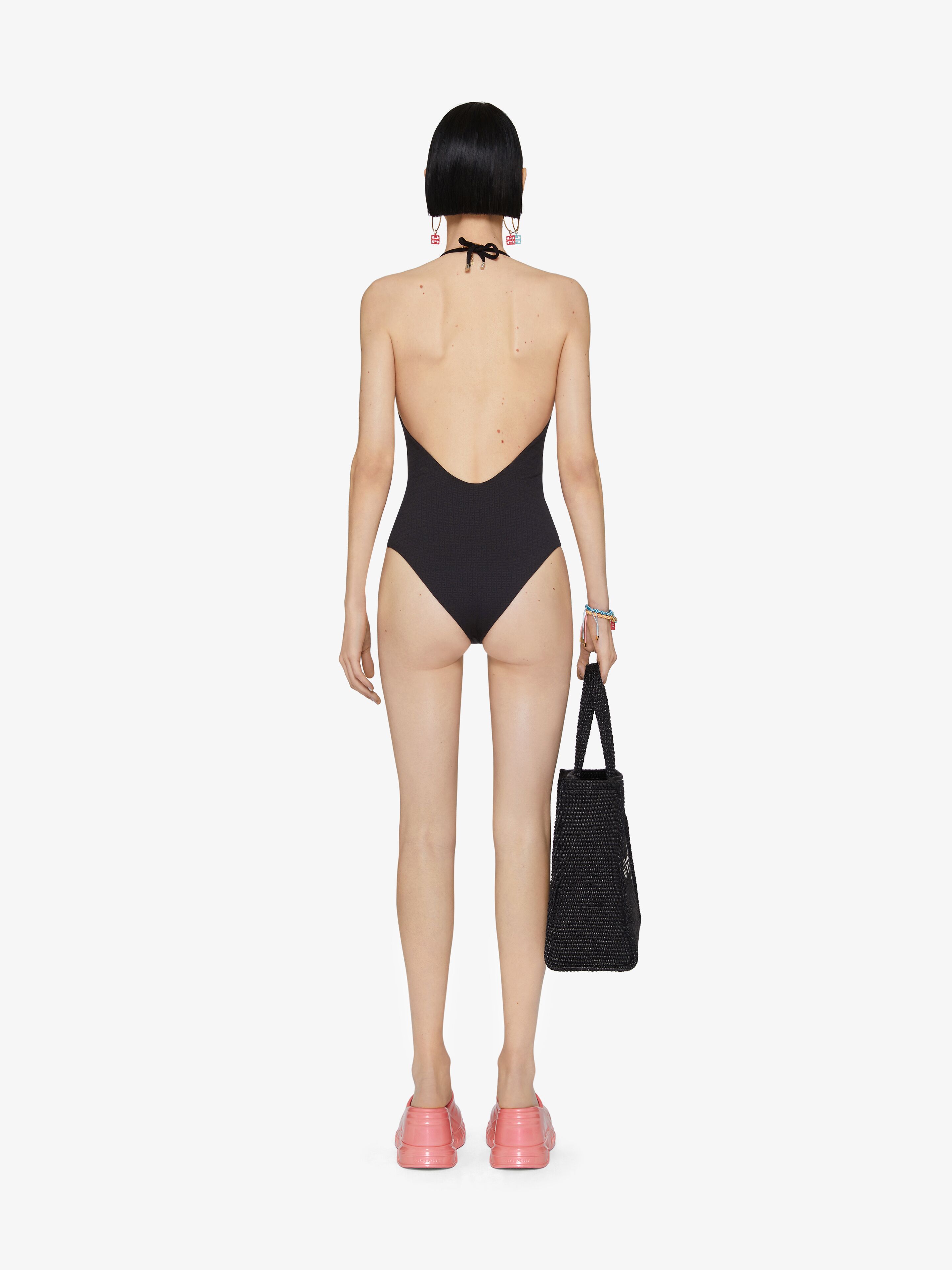 Givenchy One piece 4G Swimsuit With Pearls Black Women M