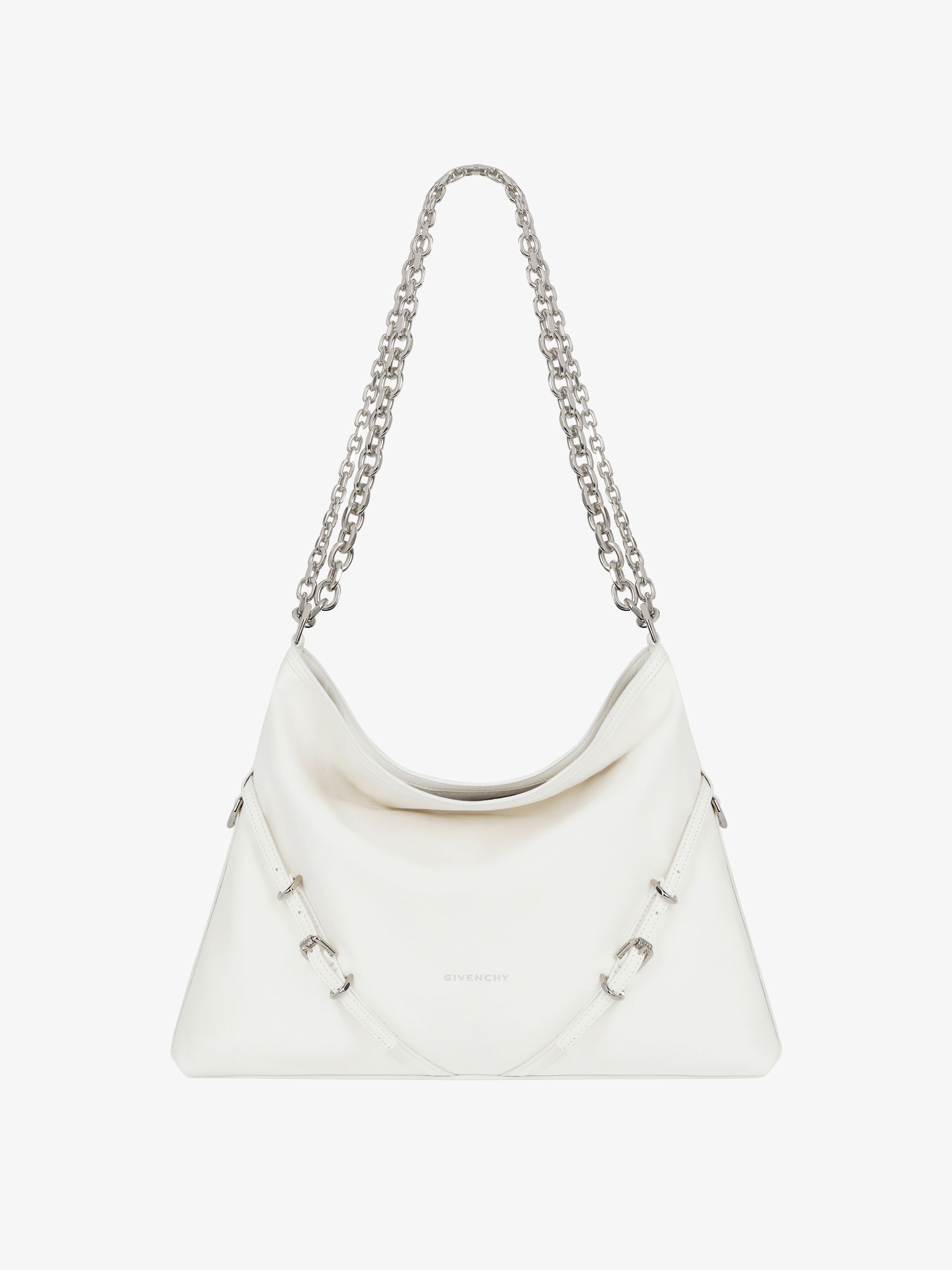 Medium Voyou Chain bag in leather - ivory