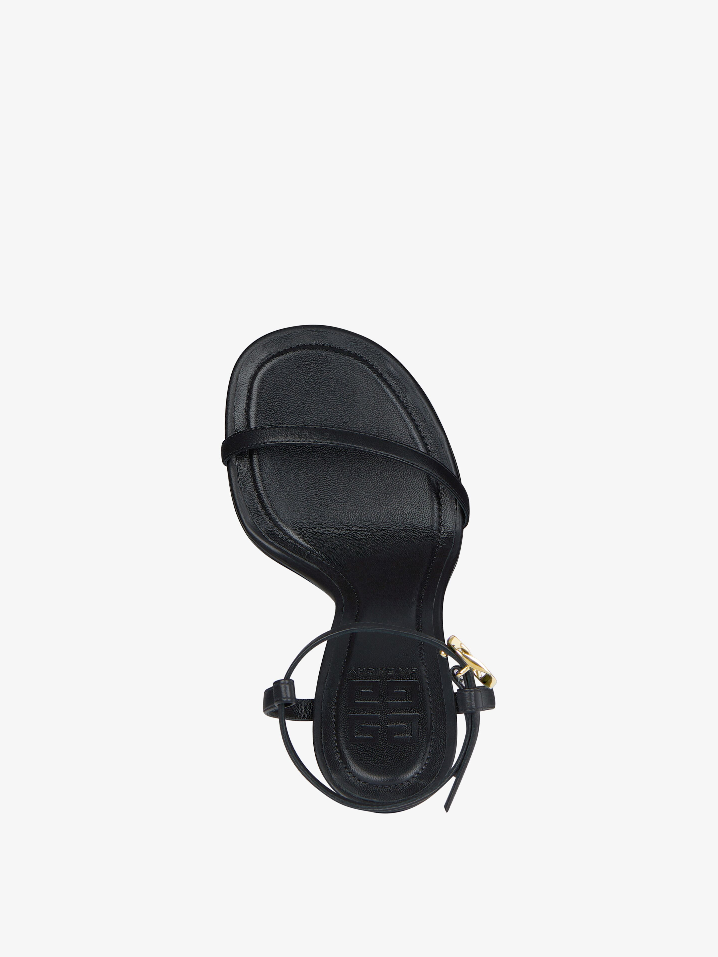 G Cube sandals in leather - black