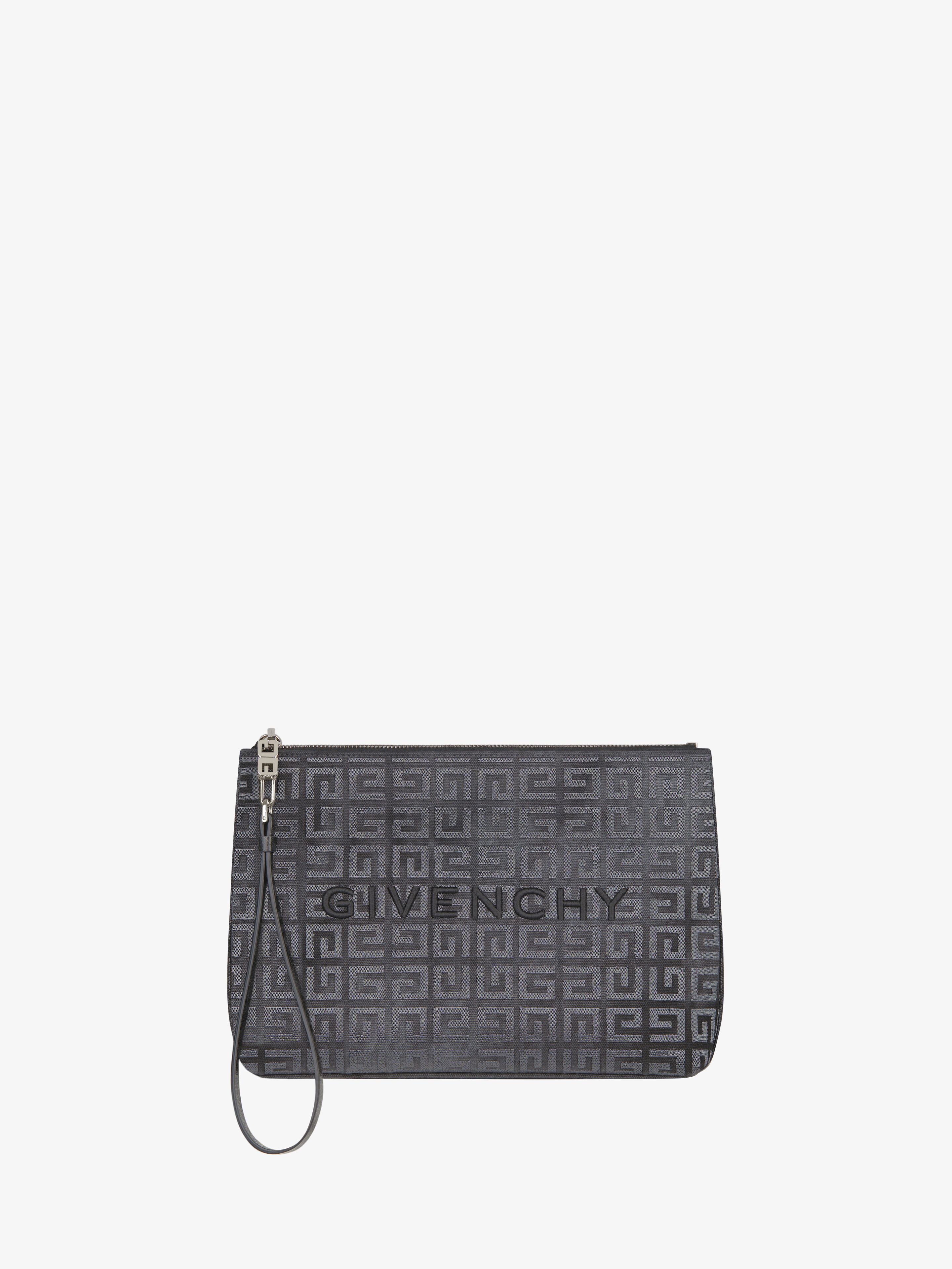 Givenchy Pochette  En Broderie 4g Lurex In Grey