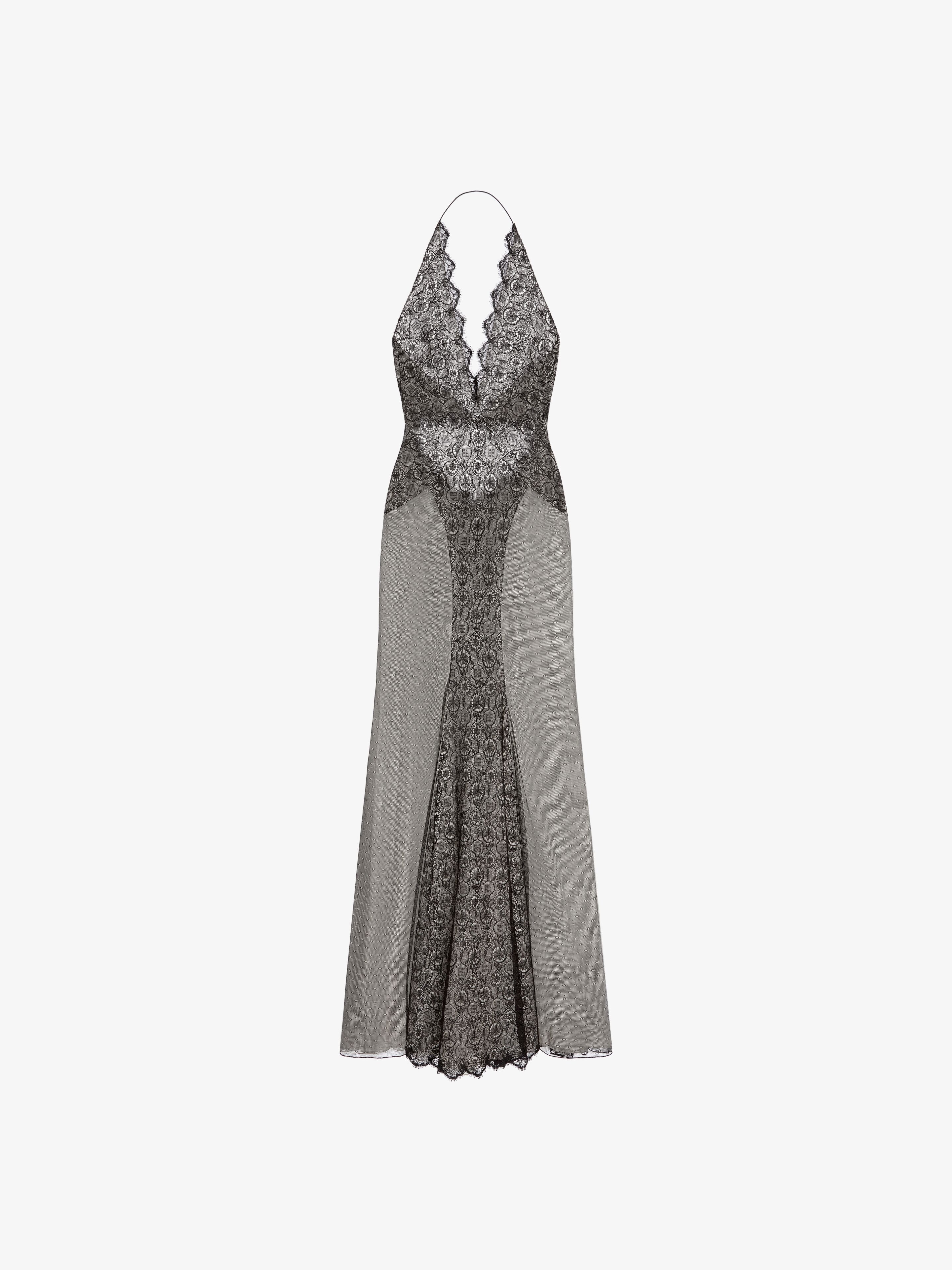 Shop Givenchy Evening Dress In Lace In Black