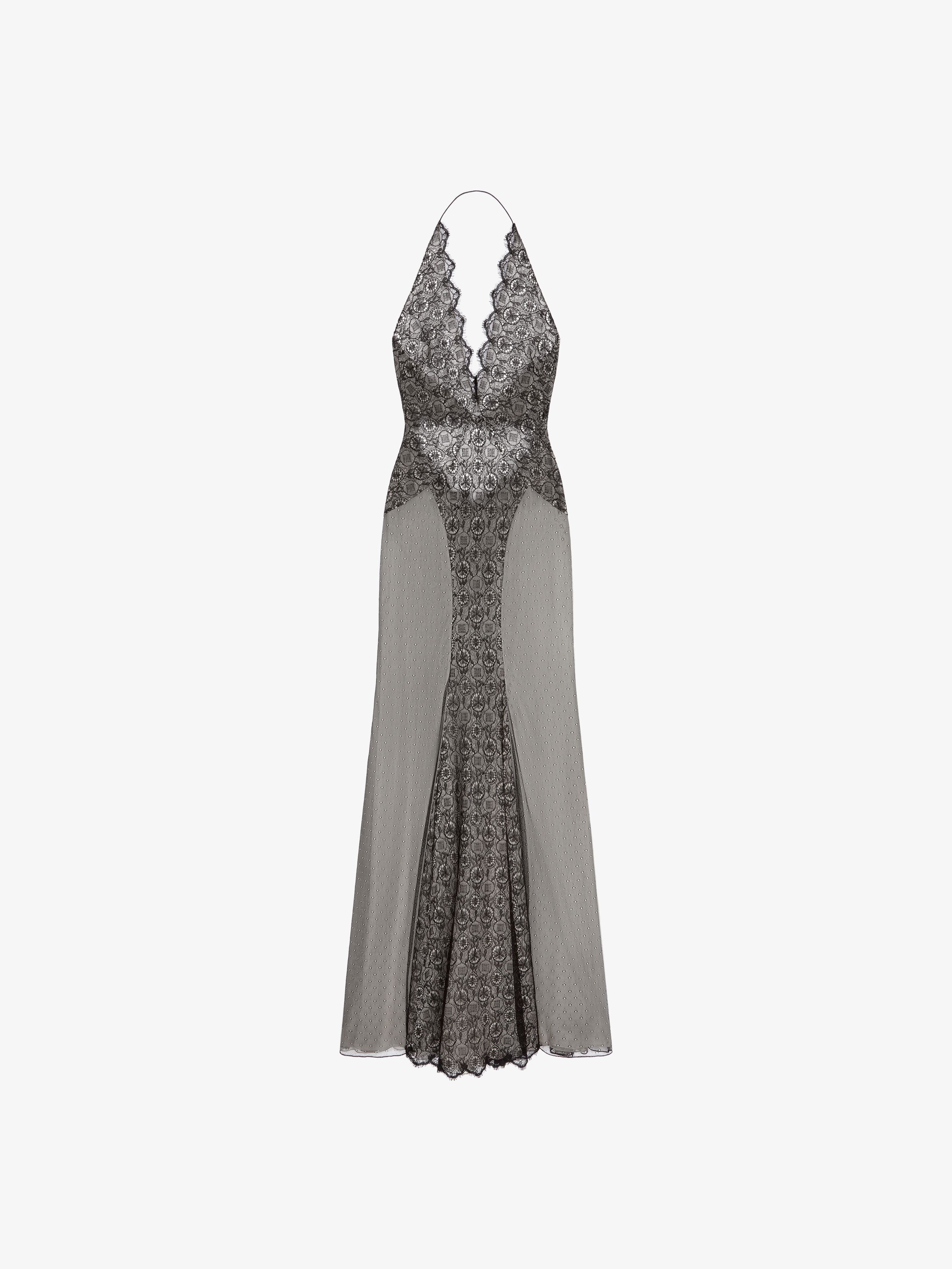 Givenchy - Robe Du Soir En Dentelle - Noir - pour Femme - Taille : 42
