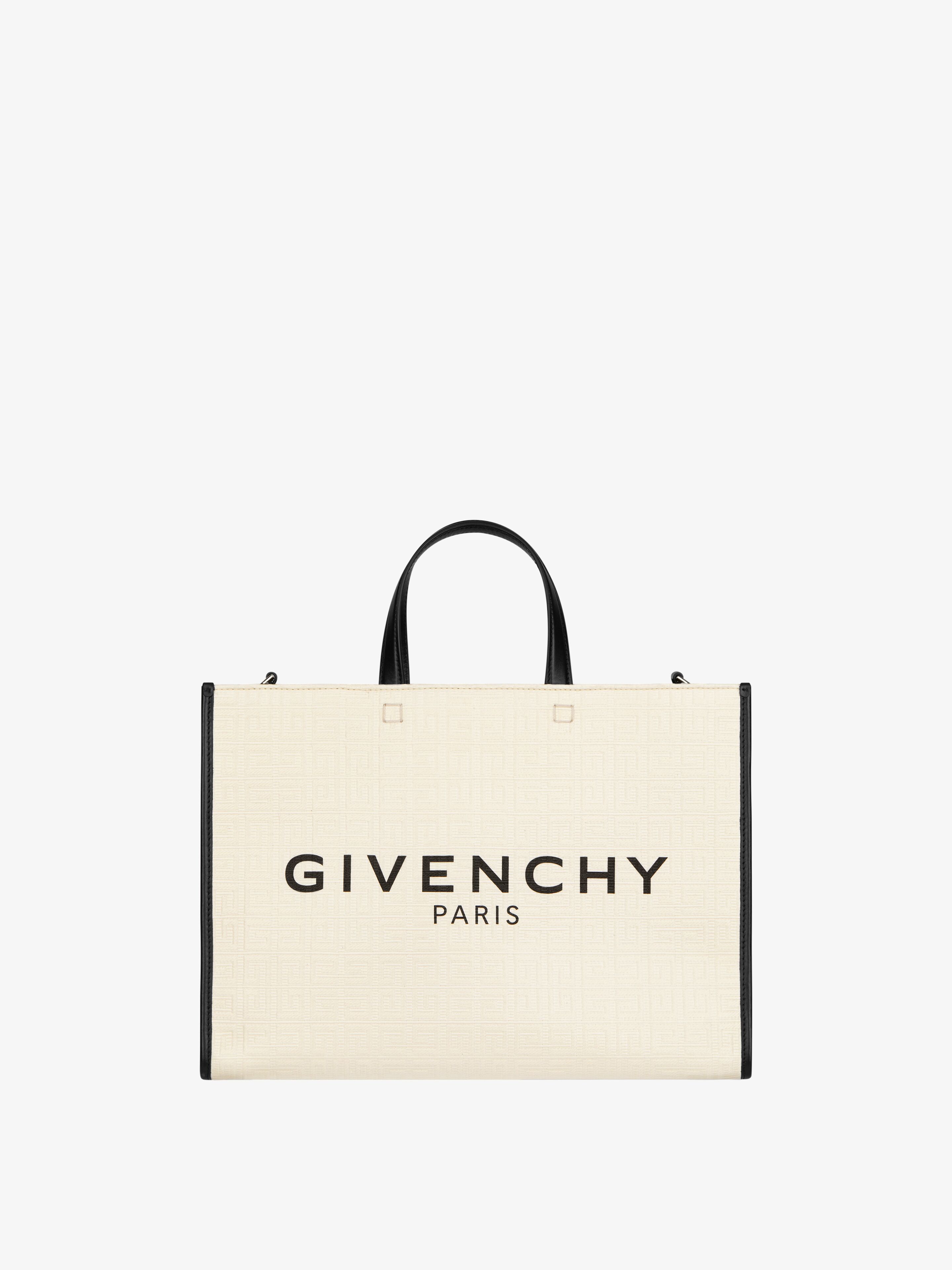 Givenchy G-tote Medium Leather-trimmed Embossed Printed Coated-canvas Tote In Multicolor