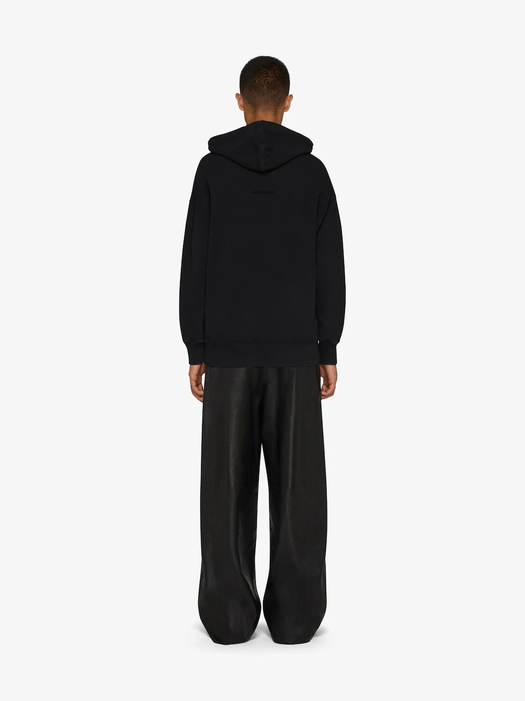 4G slim fit hoodie in fleece - black | Givenchy US