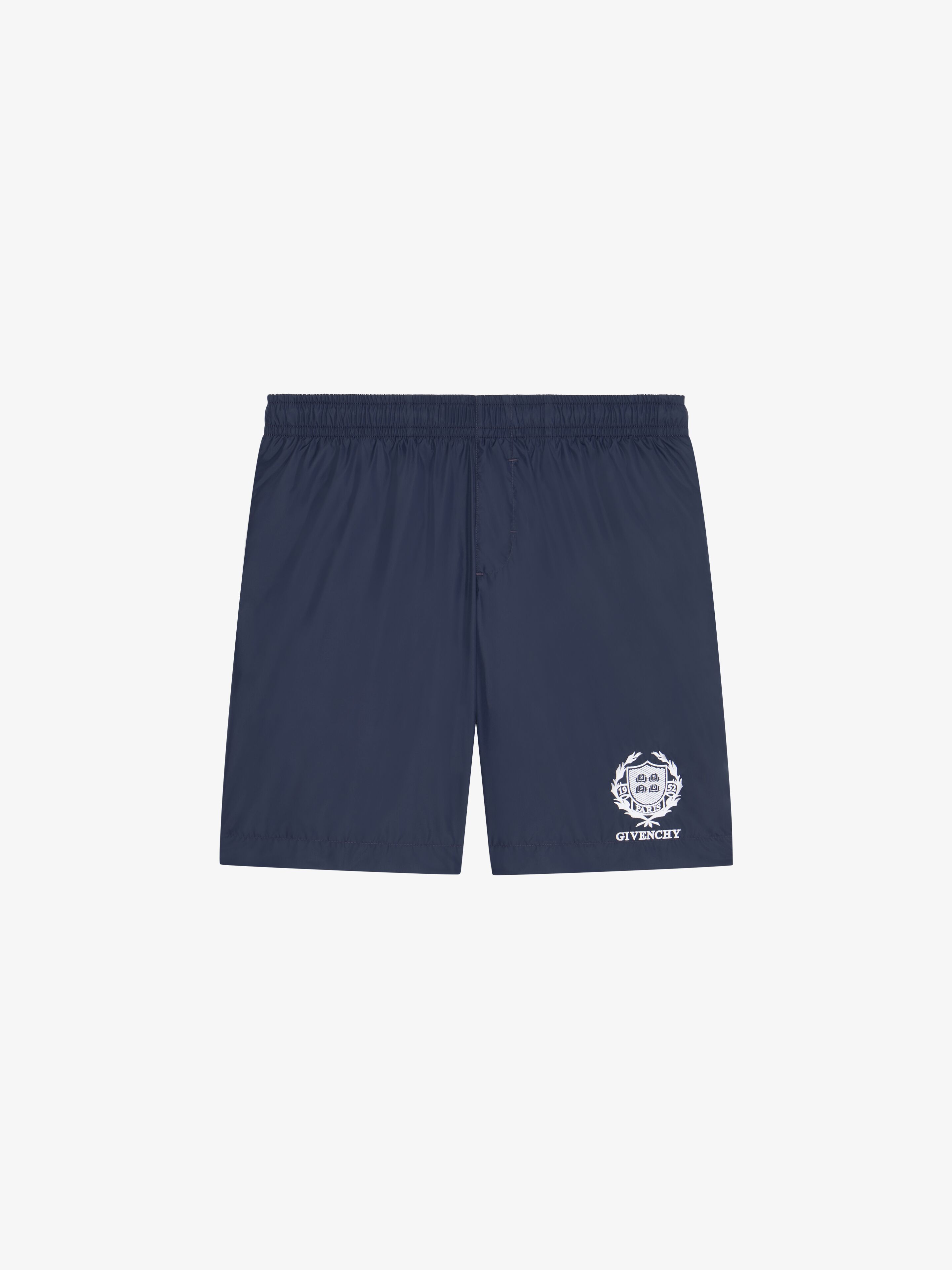 Short De Bain Long Givenchy Crest - Bleu - pour Homme - Taille : L