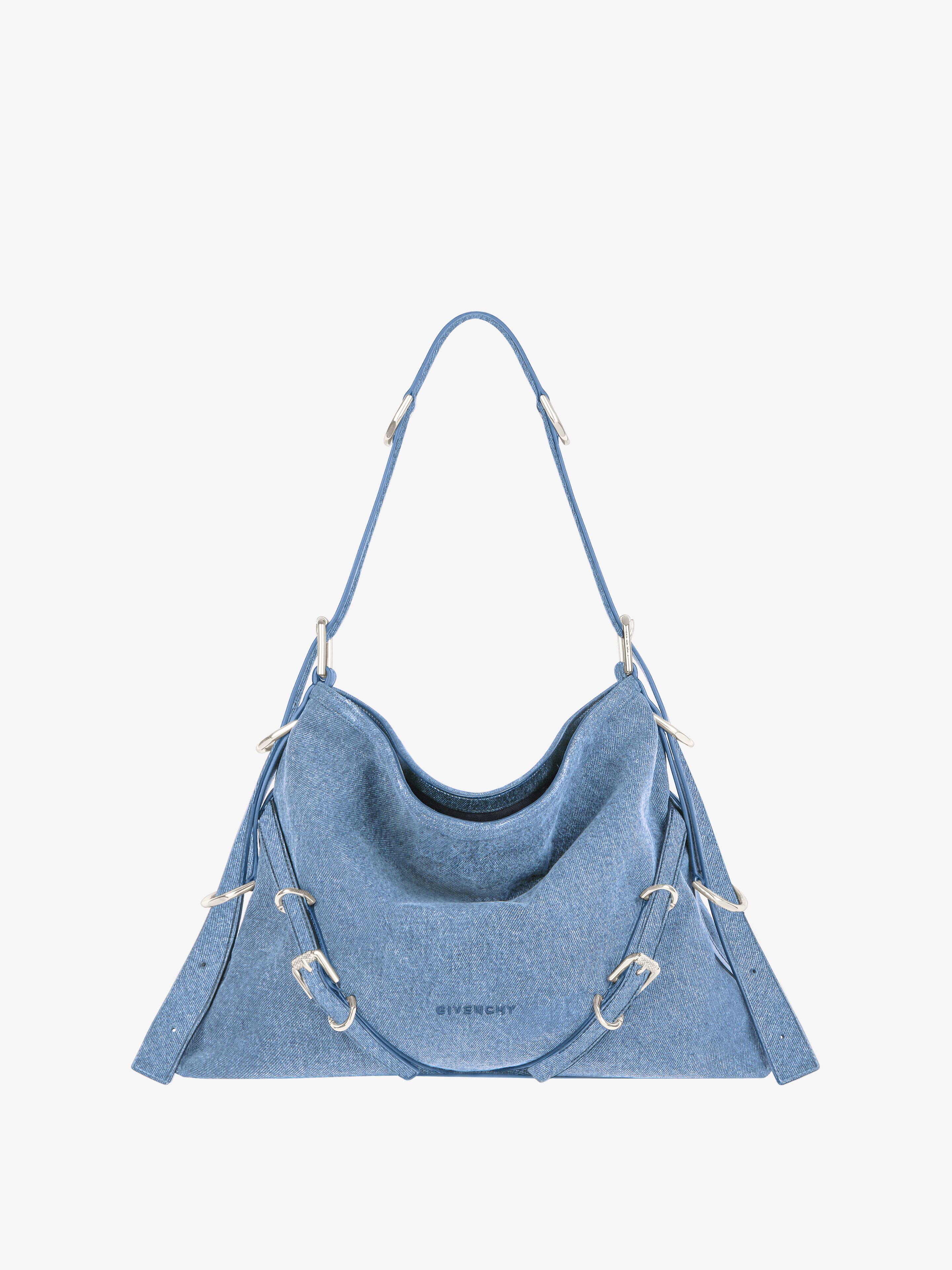 Givenchy Women's Medium Voyou Bag In Denim In Multicolor