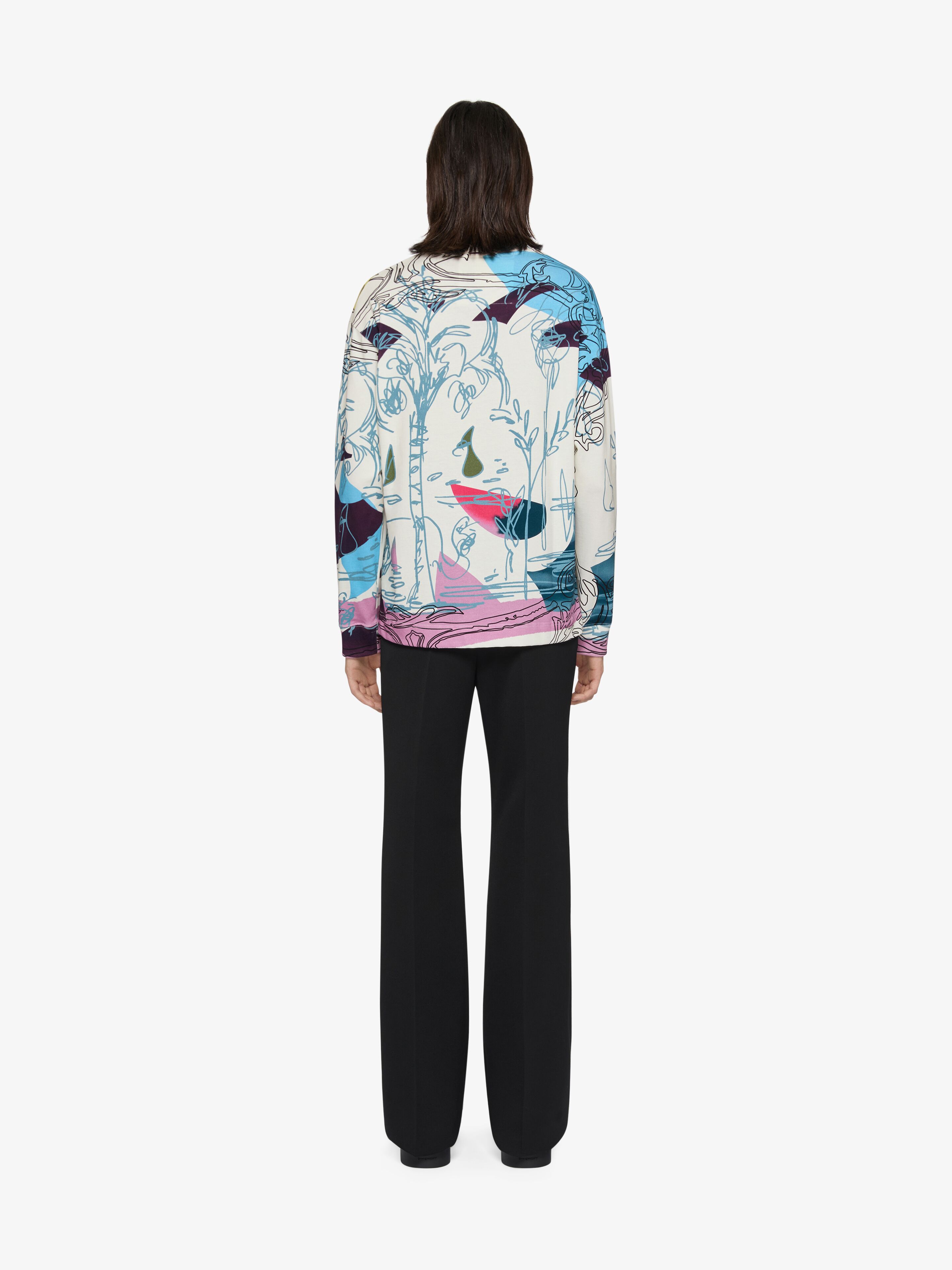 Printed multicolor t-shirt in cotton in - multicolored