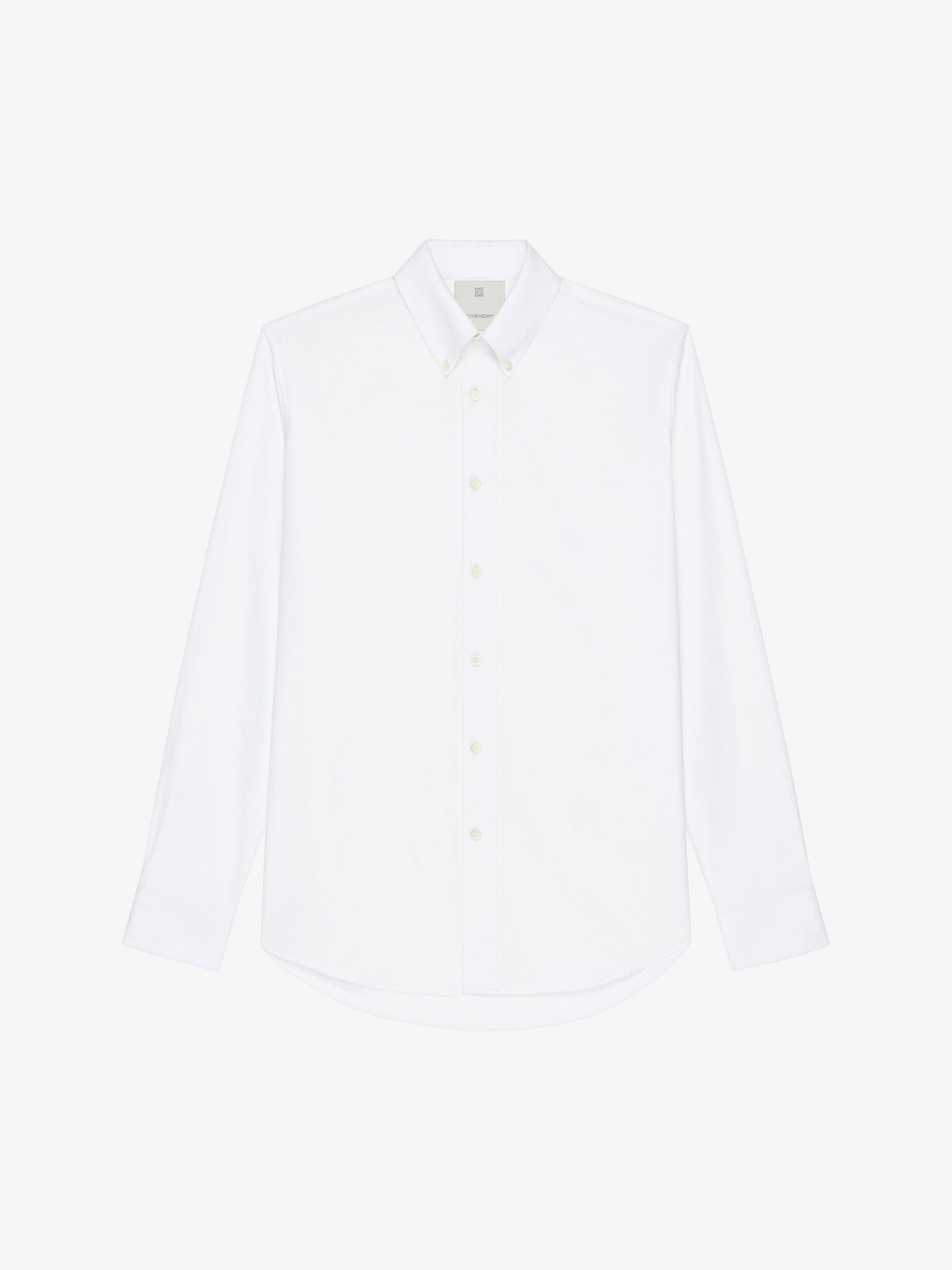 Givenchy Shirt In Monogram 72 Jacquard In White