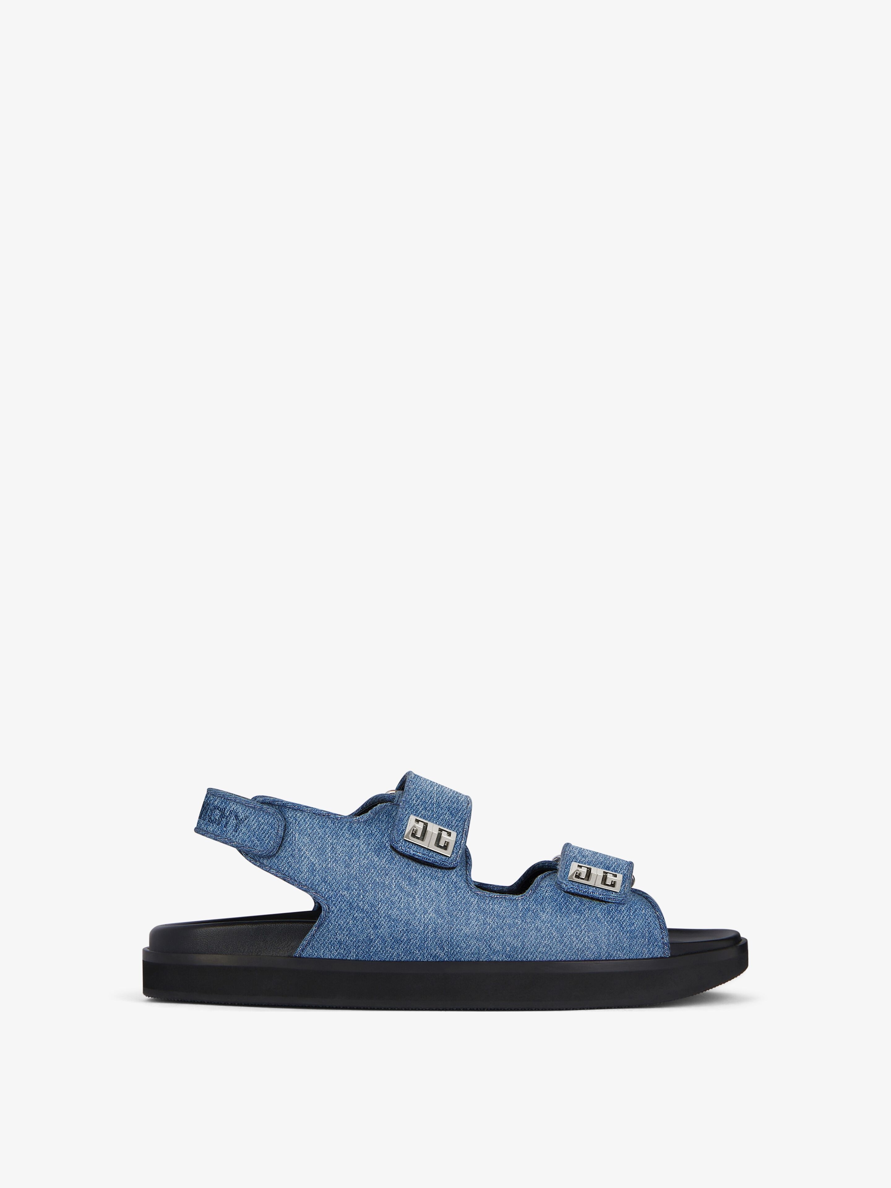 4G sandals in denim | Givenchy US | Givenchy