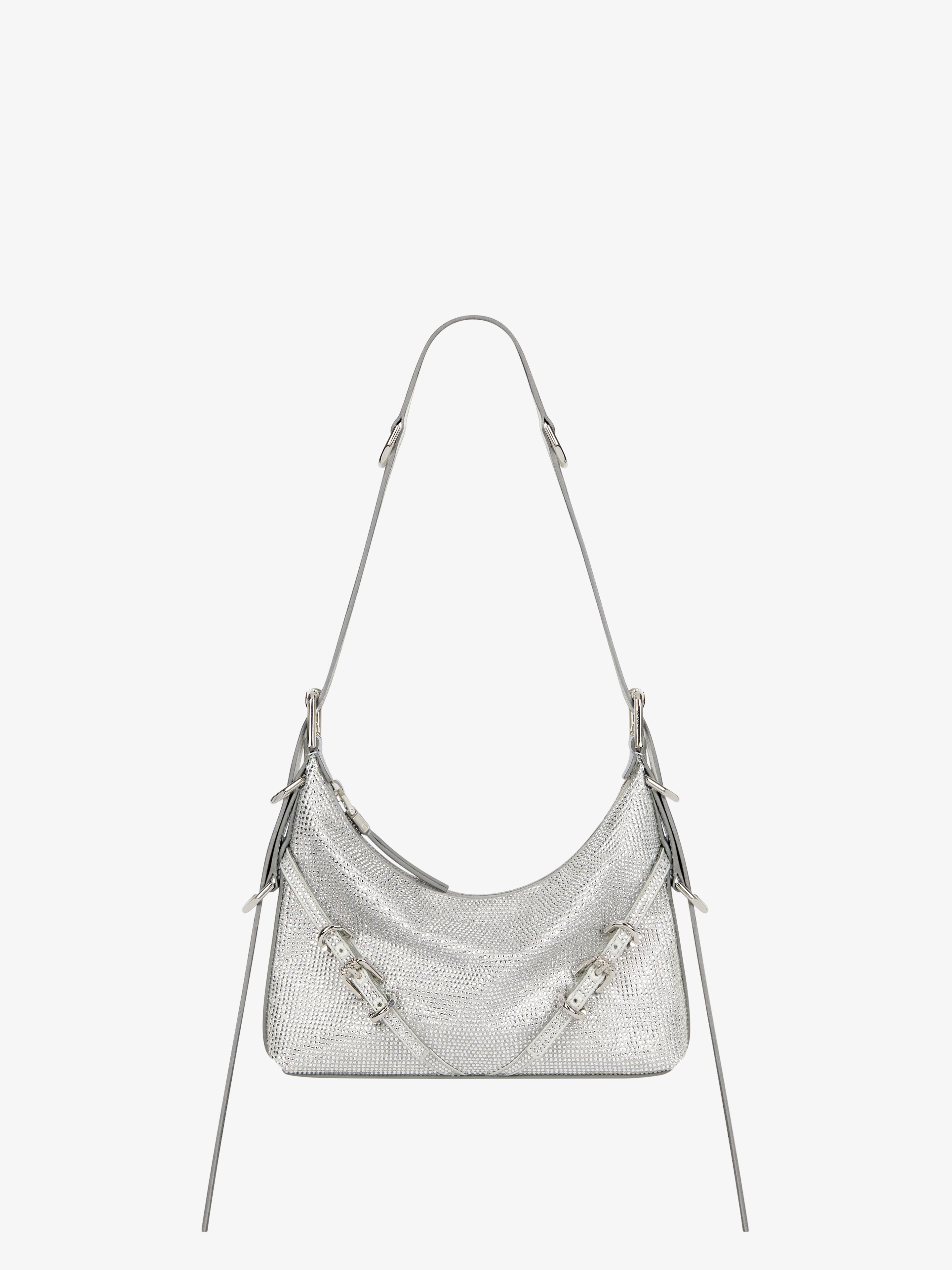 Givenchy Mini Voyou Crystal Embellished Silk Hobo In Multicolor