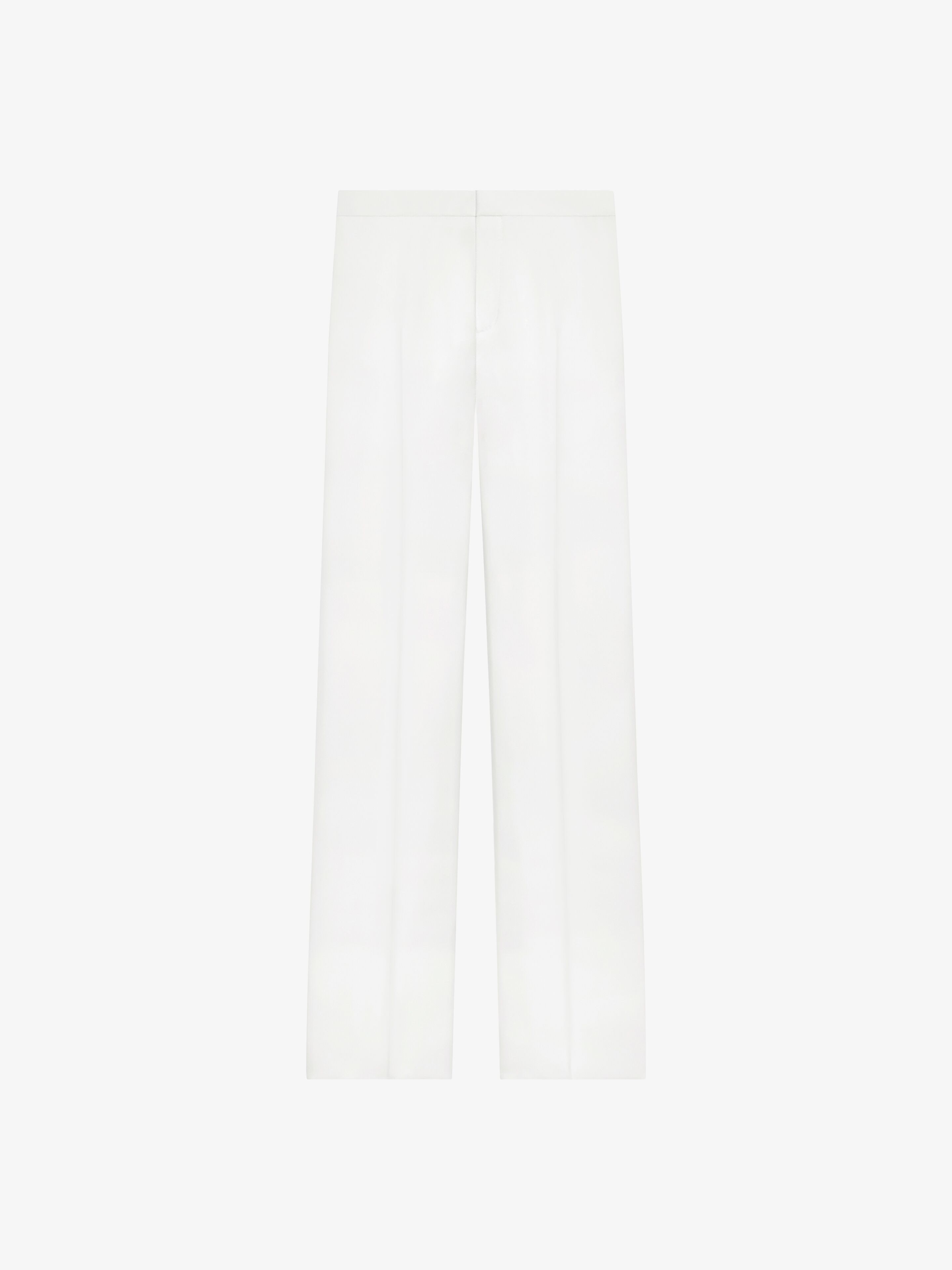 Shop Givenchy Tailored Pants In Wool And Mohair In White