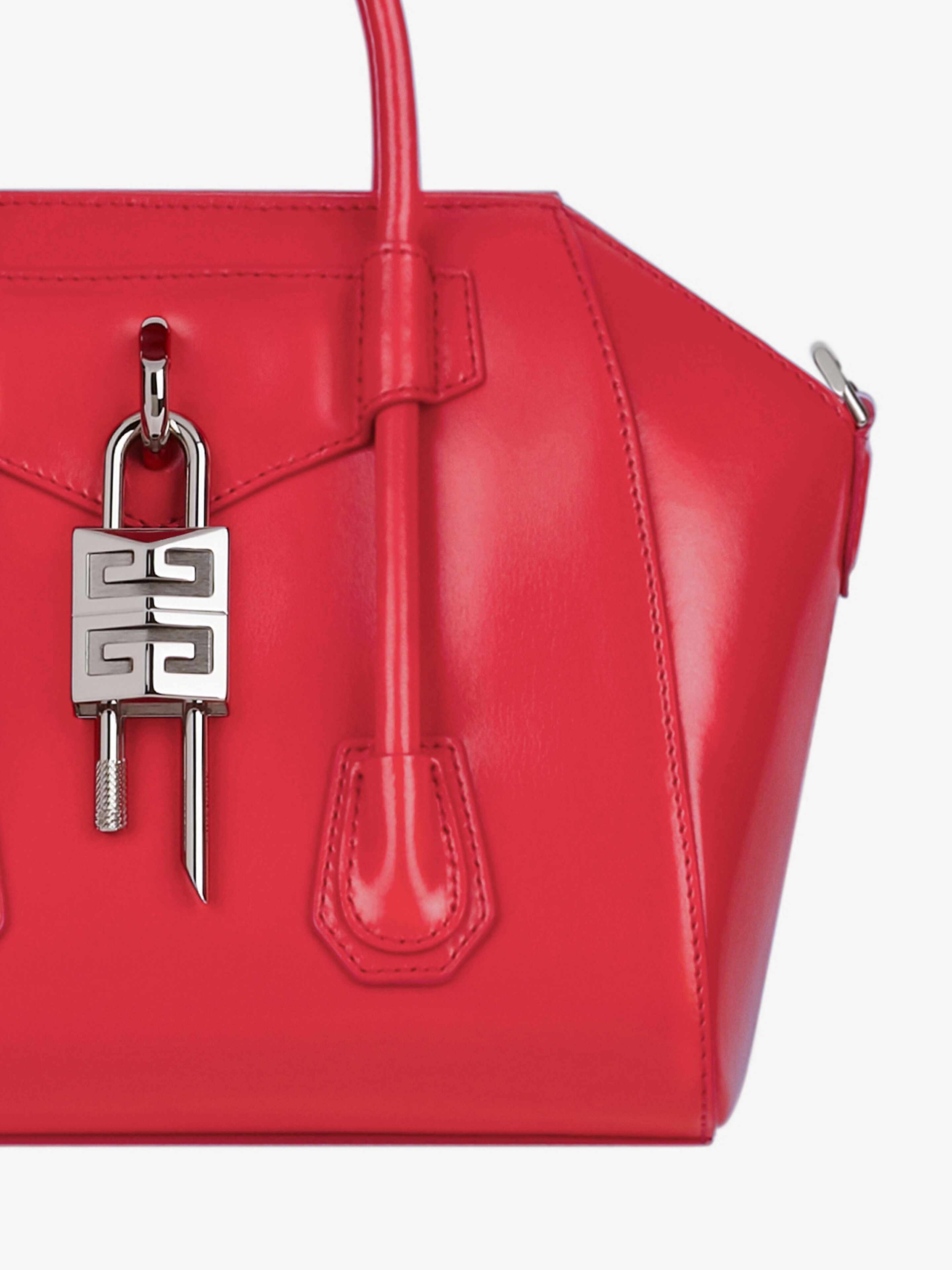Mini Antigona Lock bag in box leather | Givenchy CA | Givenchy Mini Antigona Lock bag in box leather | Givenchy CA | Givenchy