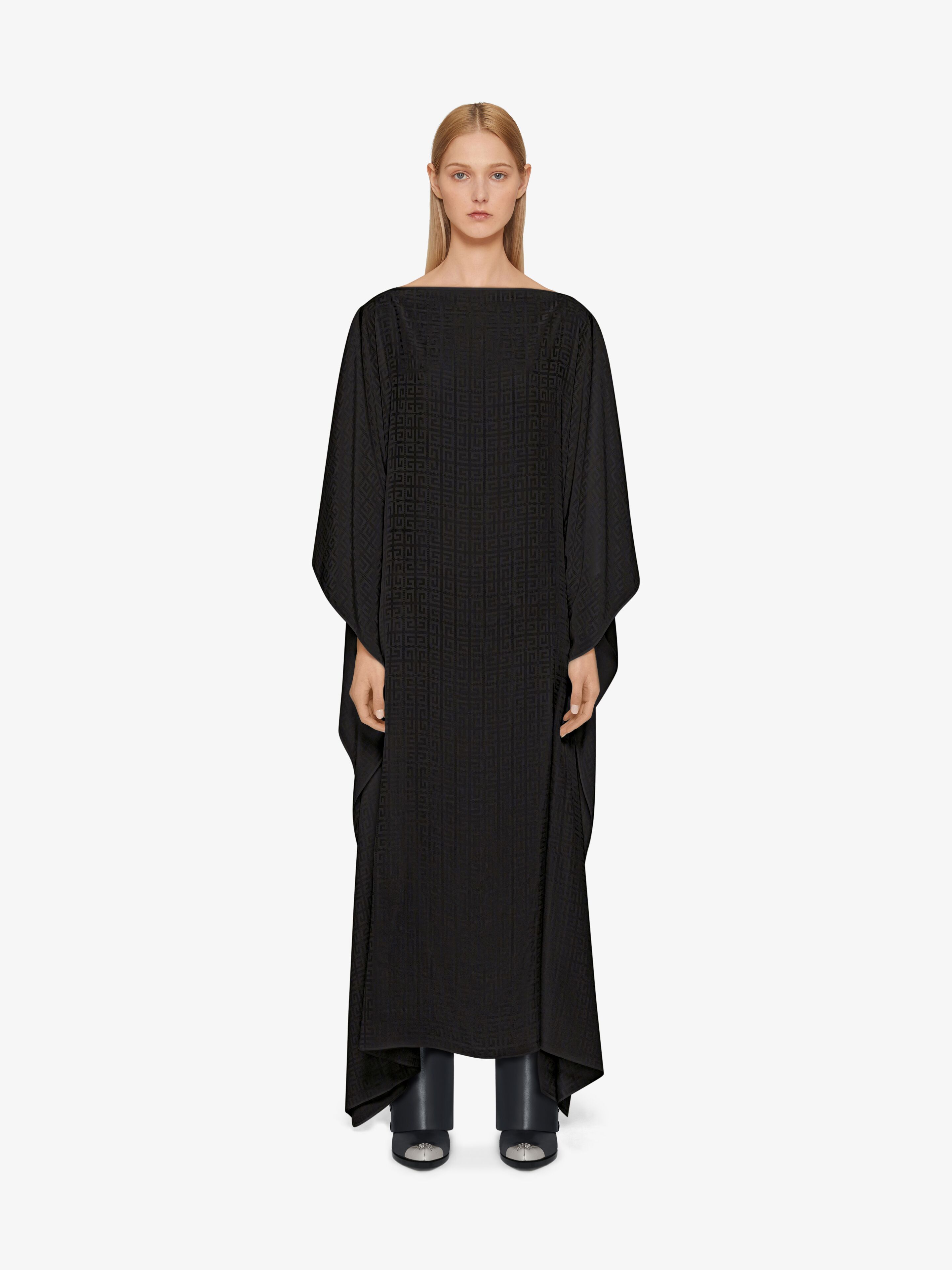 Kaftan dress in 4G jacquard in - black | Givenchy ES