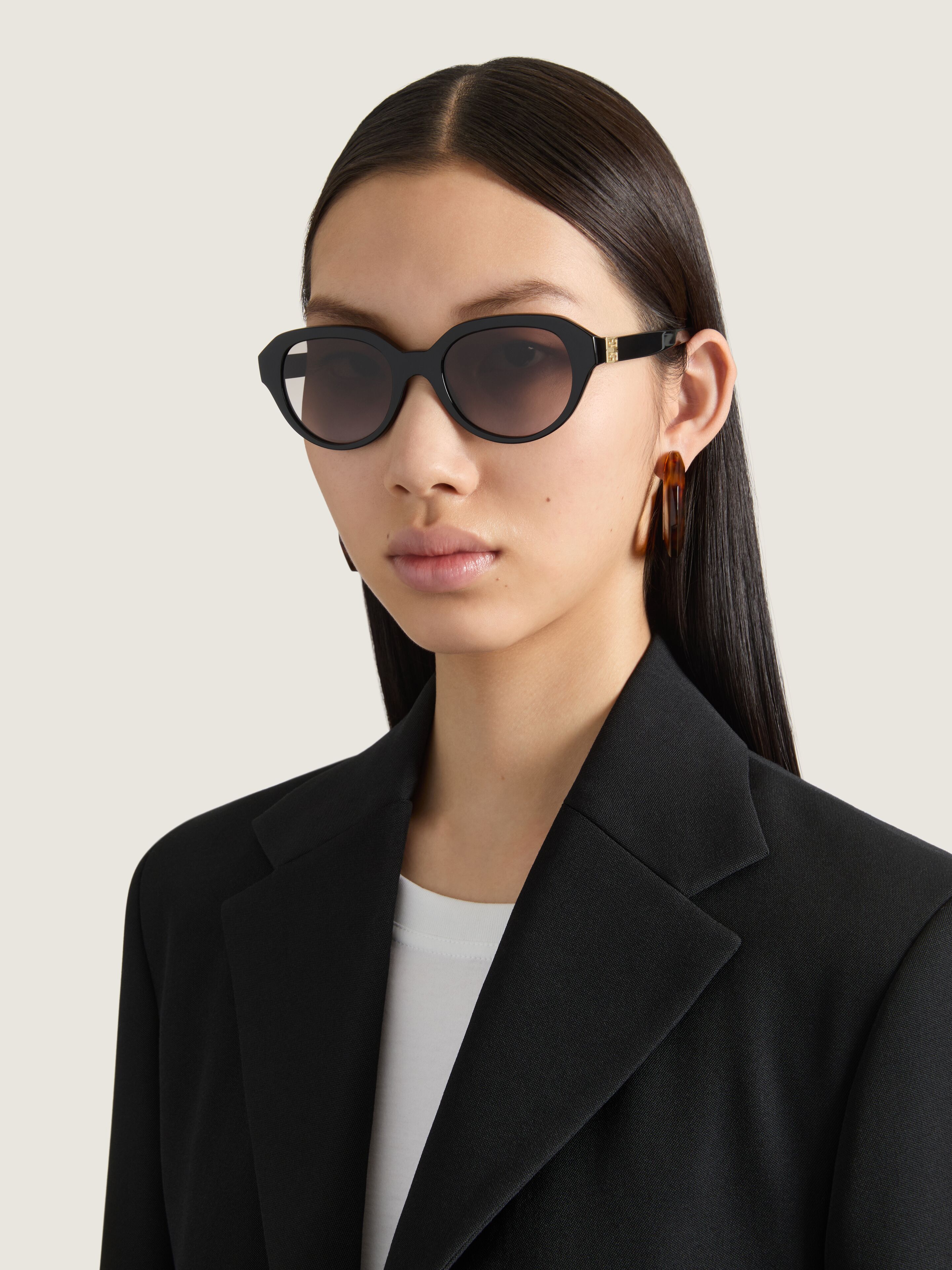 サングラス GIVENCHY Givenchy 4G Sunglasses 4G sunglasses in acetate in - black | Givenchy US