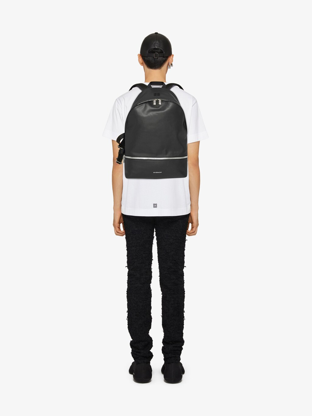 Essentiel U backpack in coated canvas - black | Givenchy US