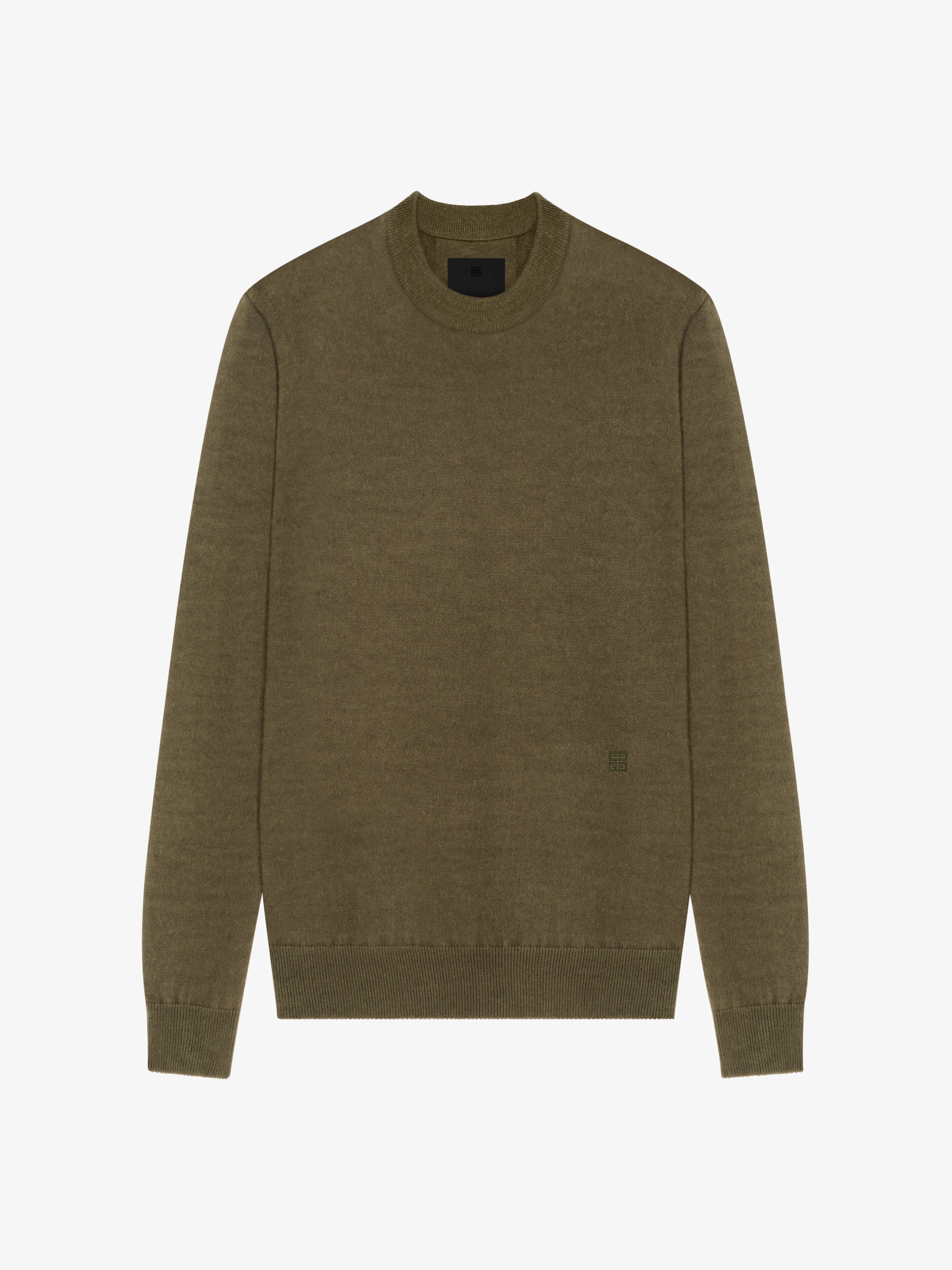 Shop Givenchy Sweater In Wool And Cashmere In Khaki