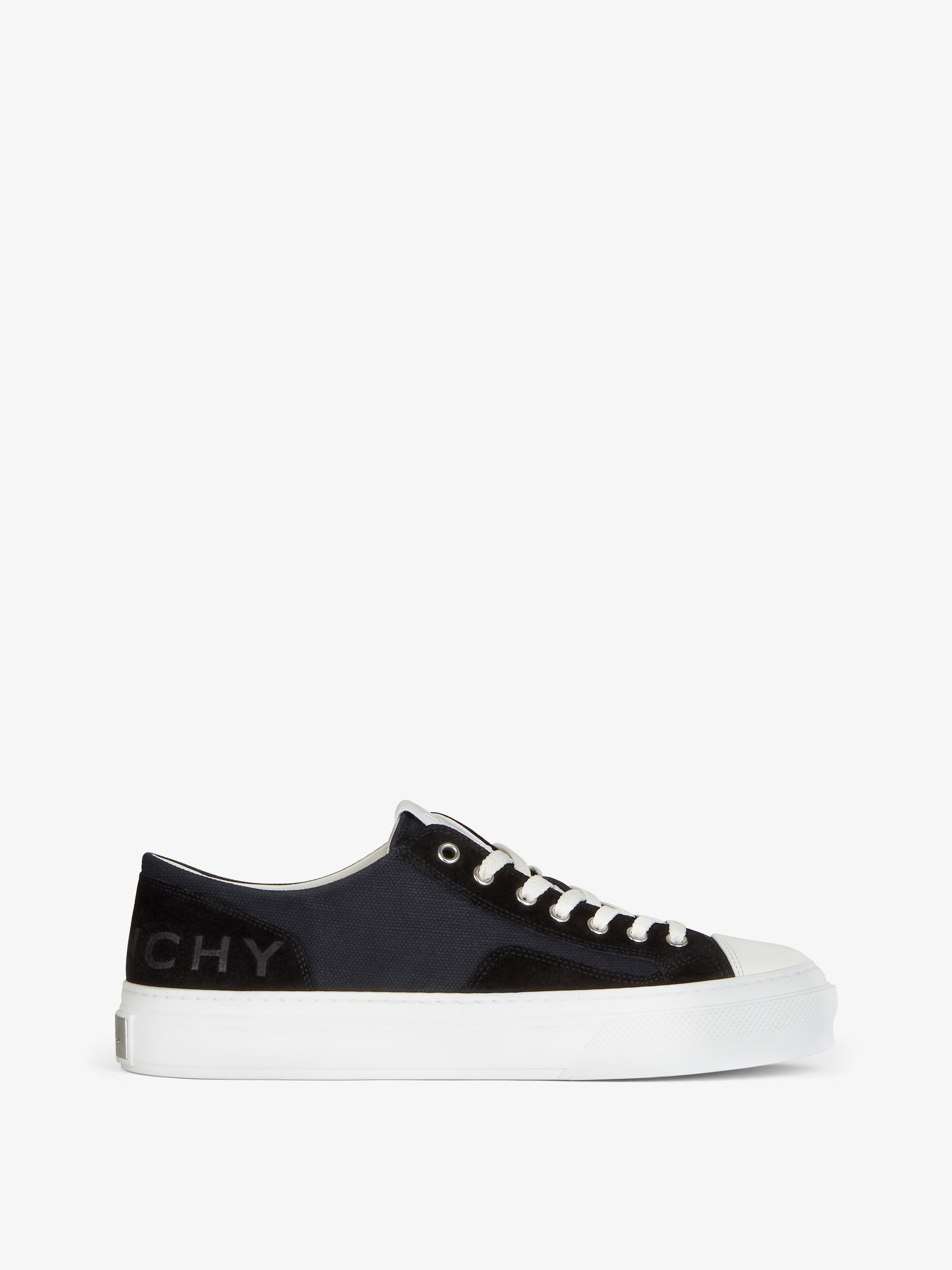 Sneakers City Givenchy En Toile Et Suède - Noir - pour Homme - Taille : 42