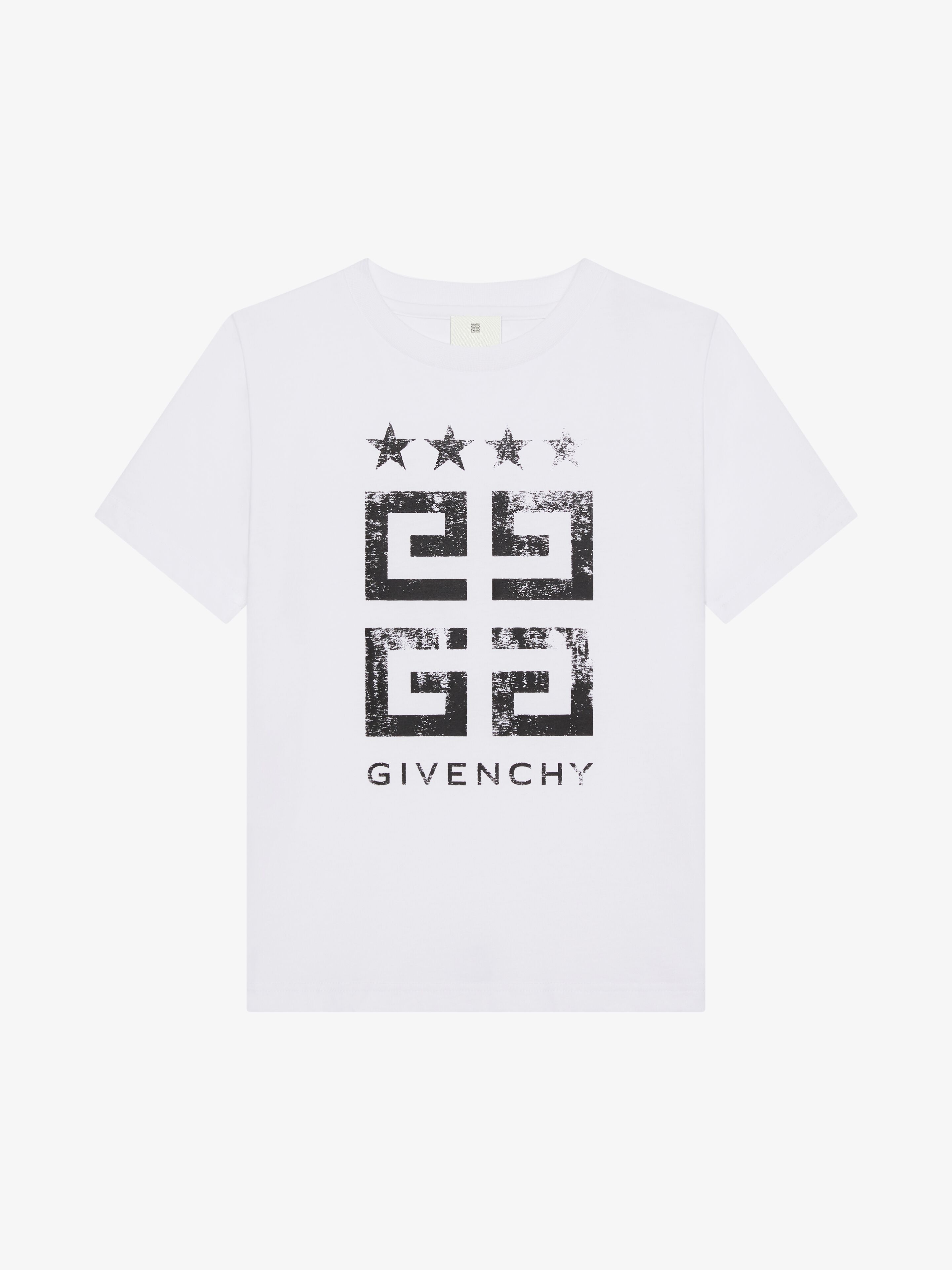 Givenchy white stars t shirt best sale