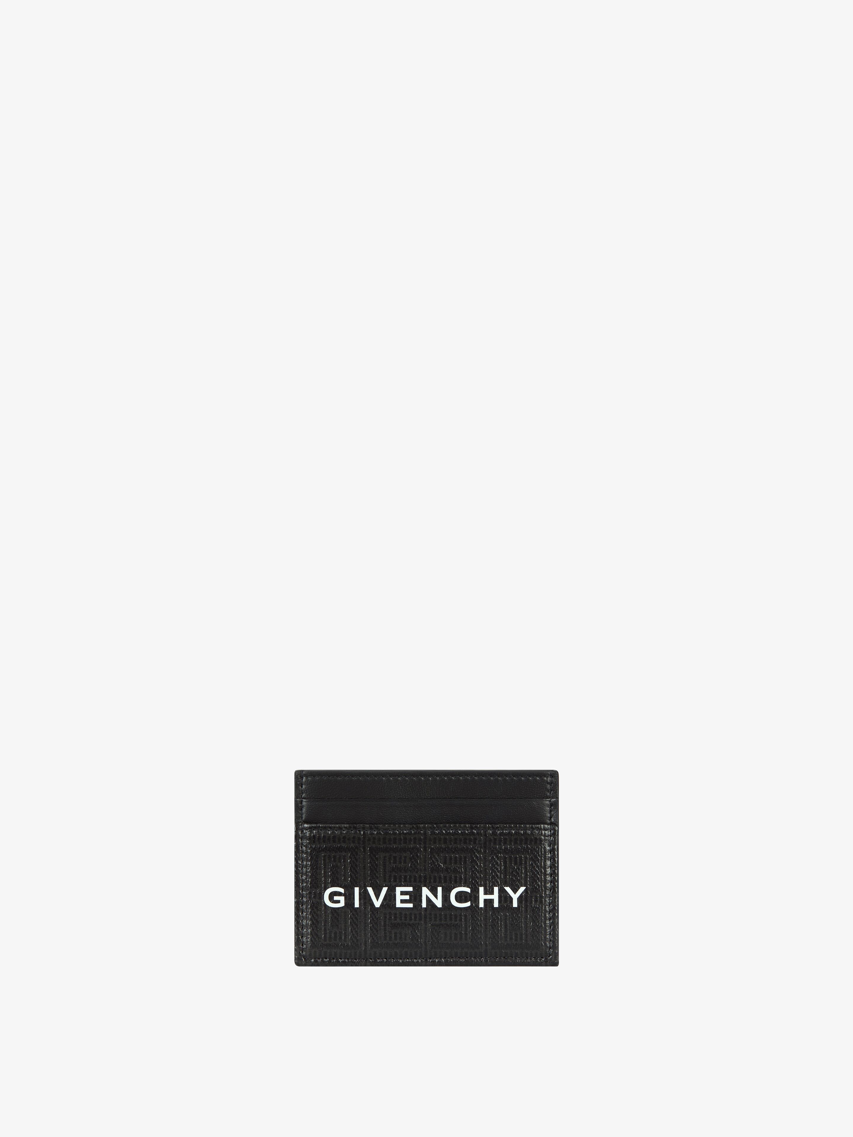 Givenchy - G-Cut Card Holder In 4G Coated Canvas And Leather - For Women