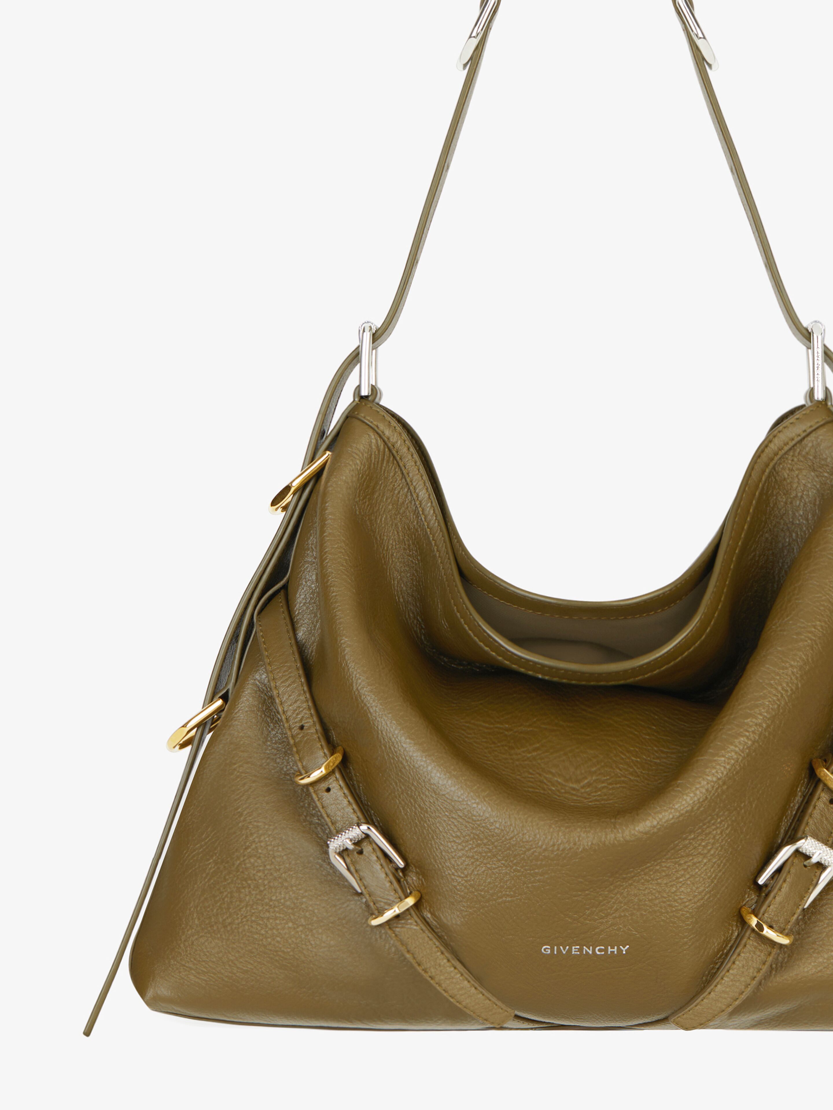 Medium Voyou bag in leather in - dark khaki | Givenchy US