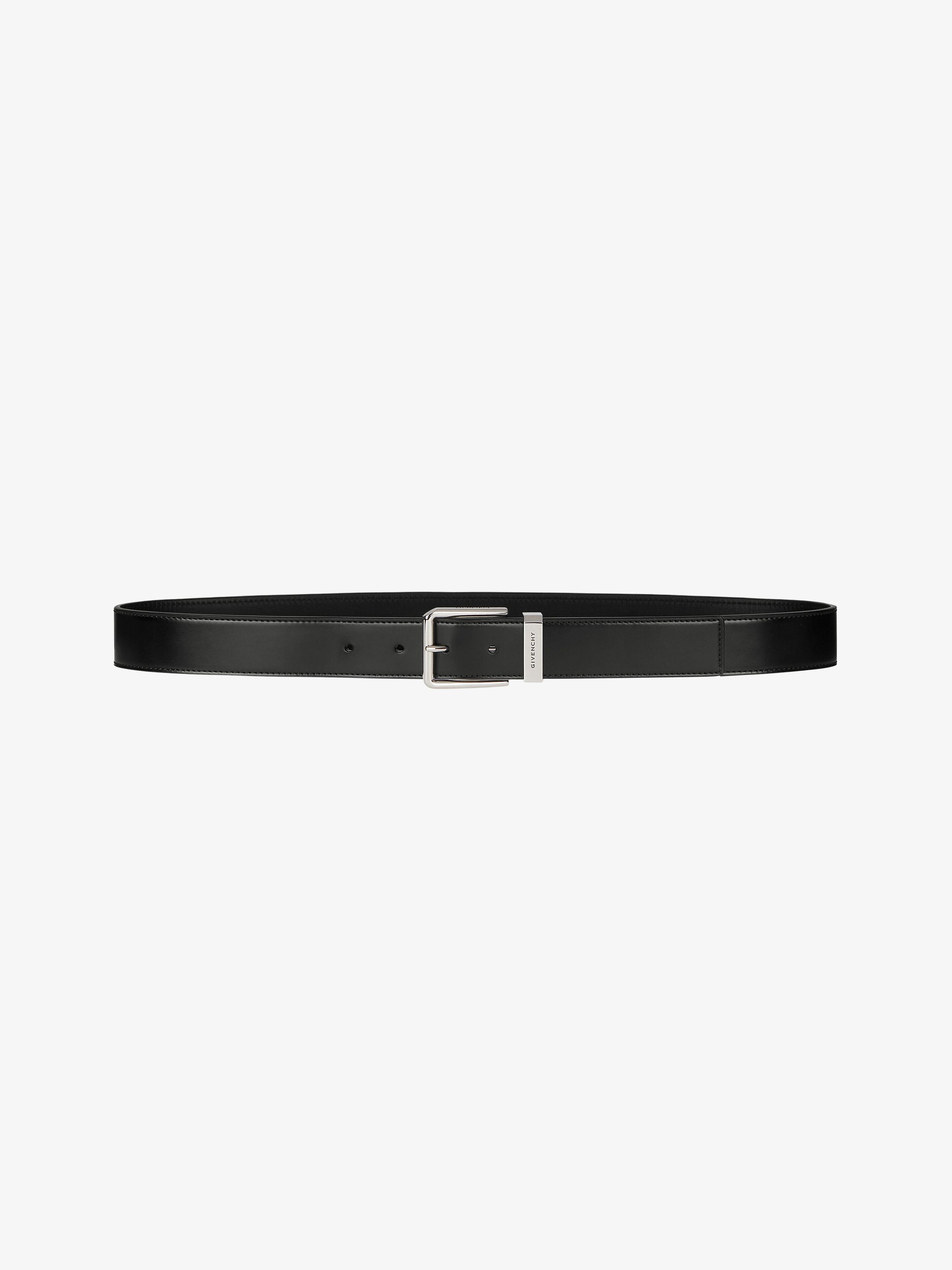 Ceinture Gentleman en cuir noir GIVENCHY FR