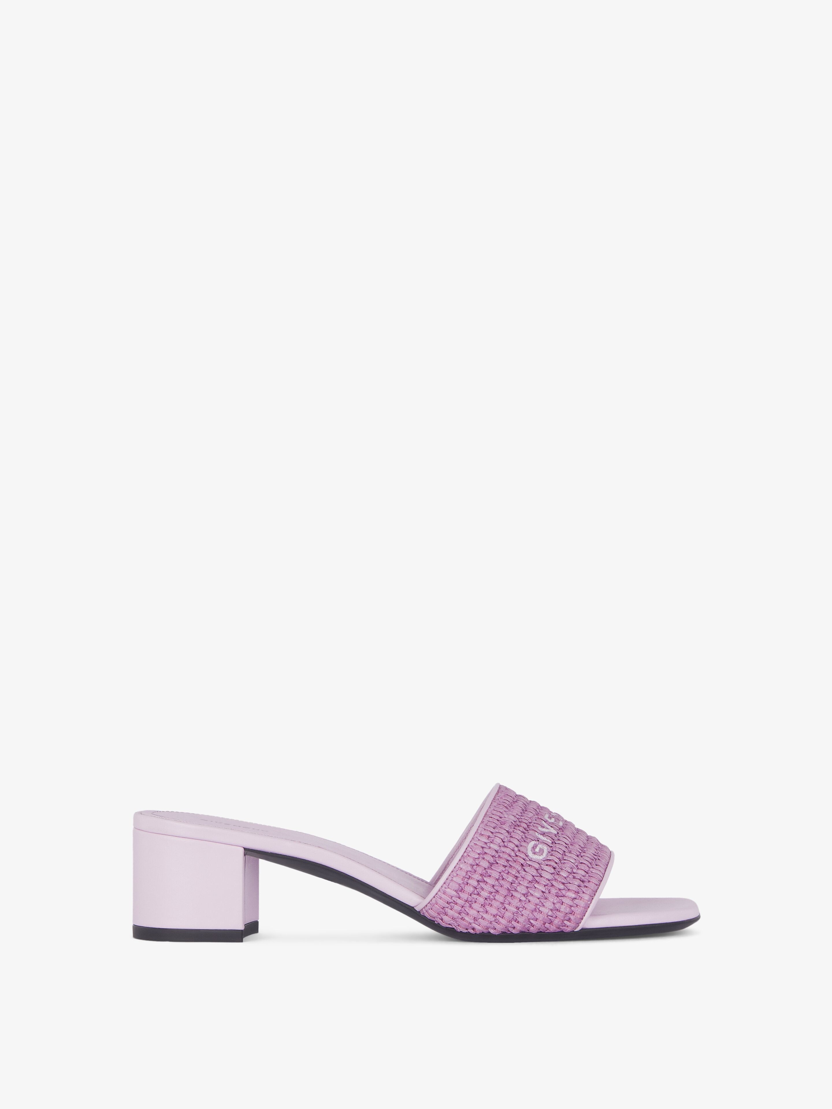 サンダル・ミュール Givenchy 4G Mules Women's luxury heels sandals - Givenchy 4G Mules in black