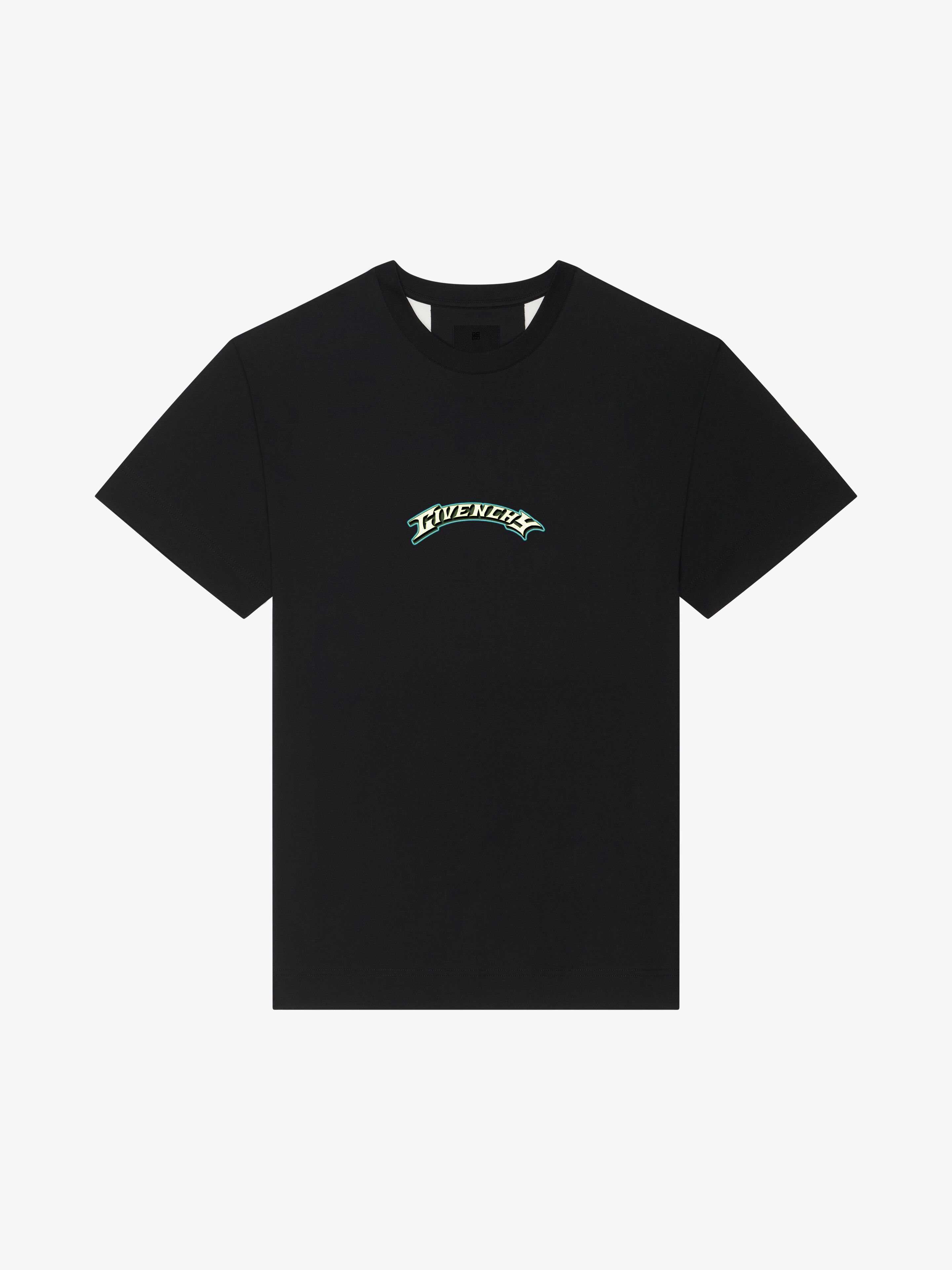 Shop Givenchy T-shirt In Cotton With  Dragon Print In Black/white